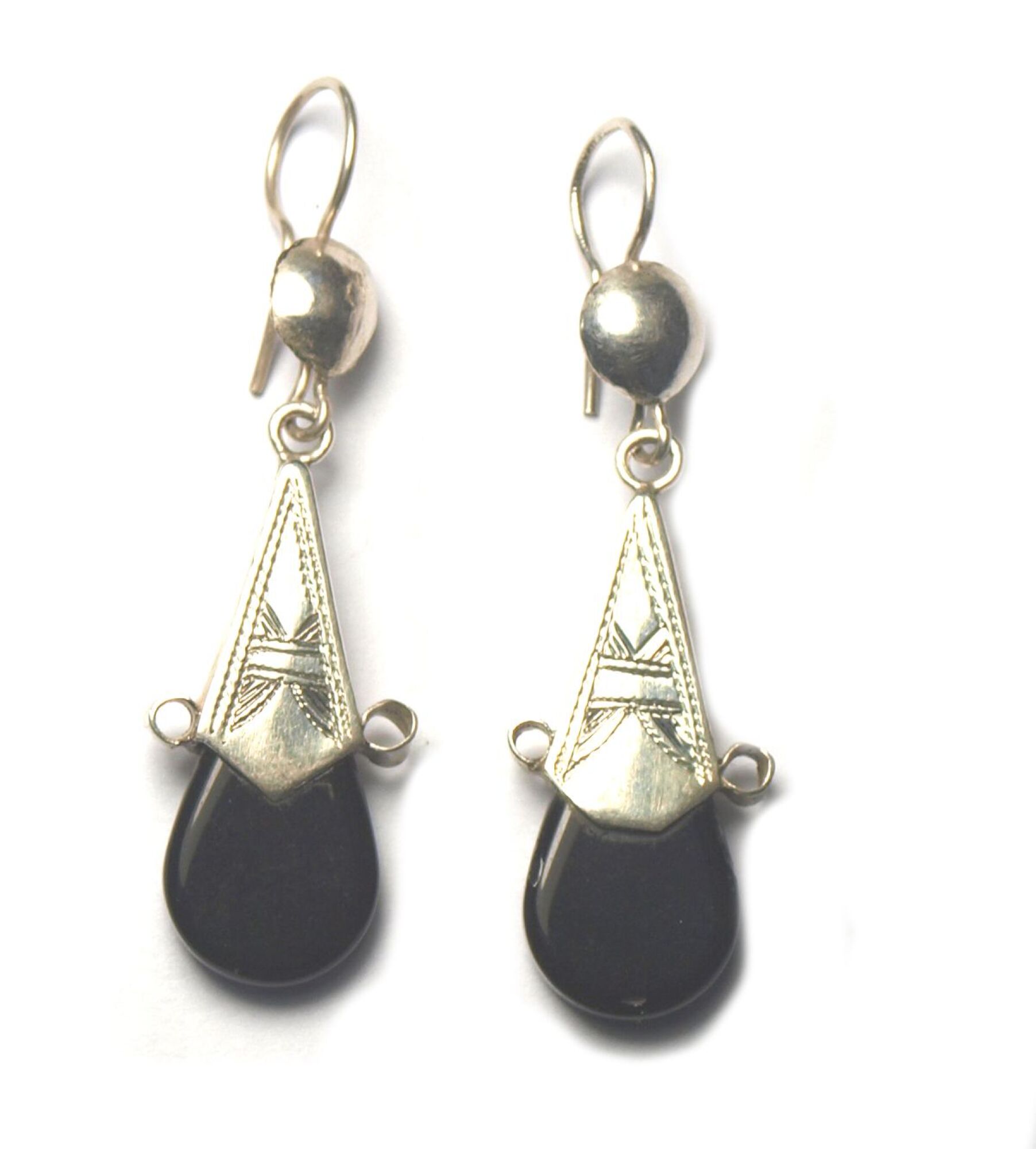 Boucles d'oreilles en argent ethnique