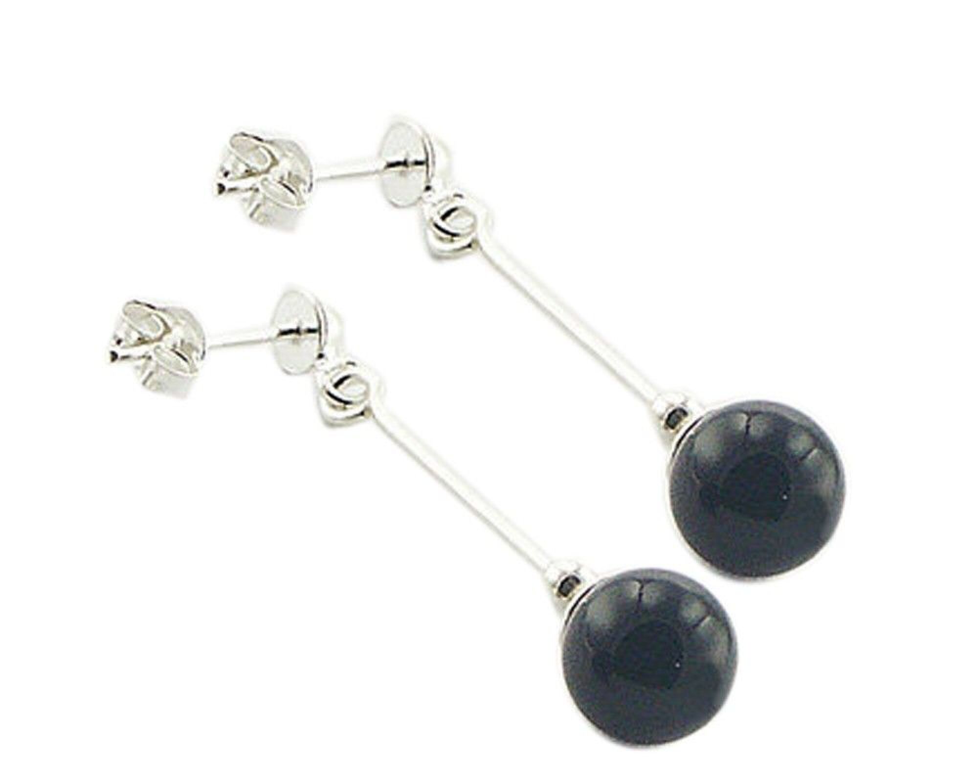 Boucles d'oreilles longues en argent