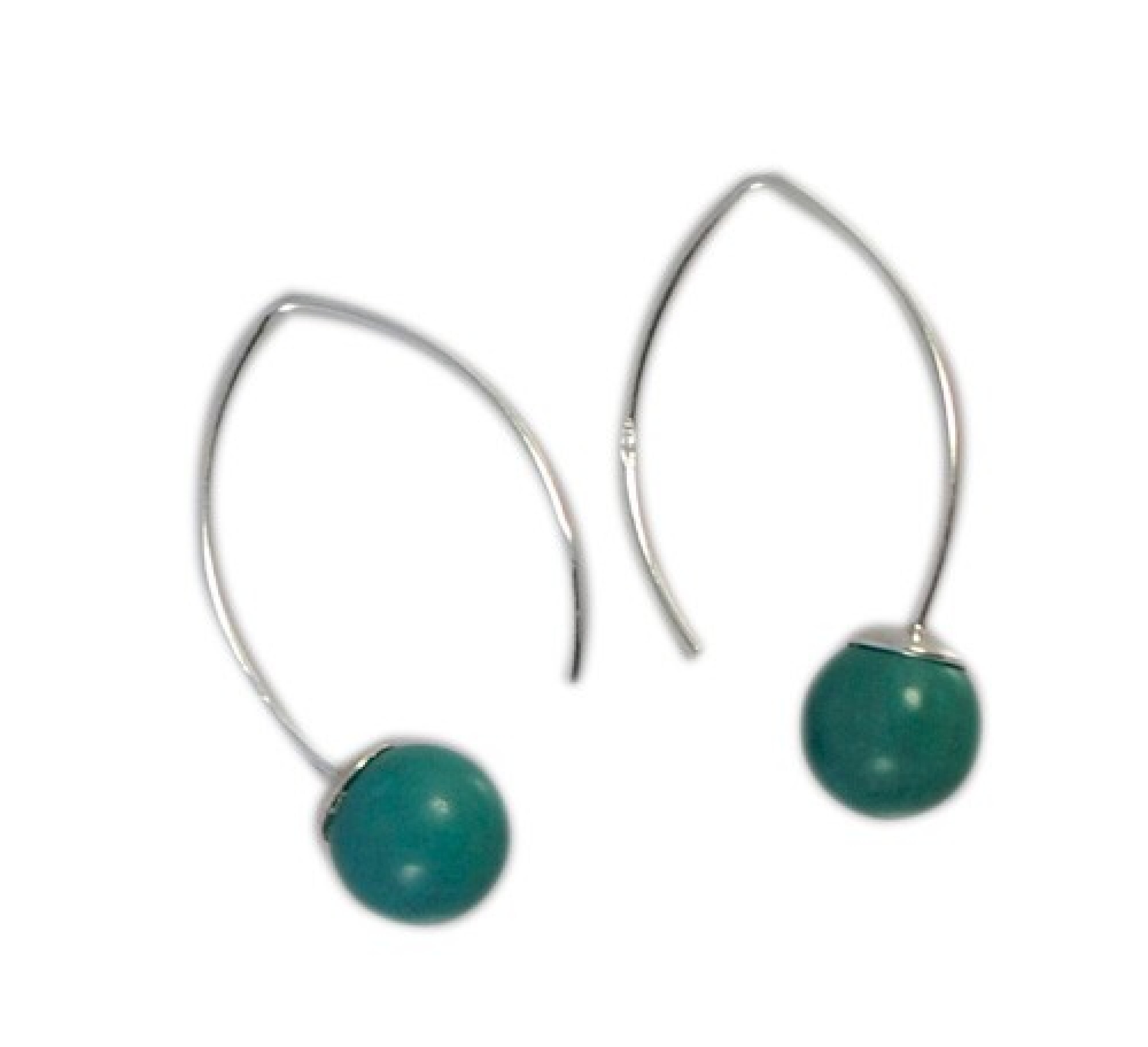 Boucles d'oreilles originales turquoise