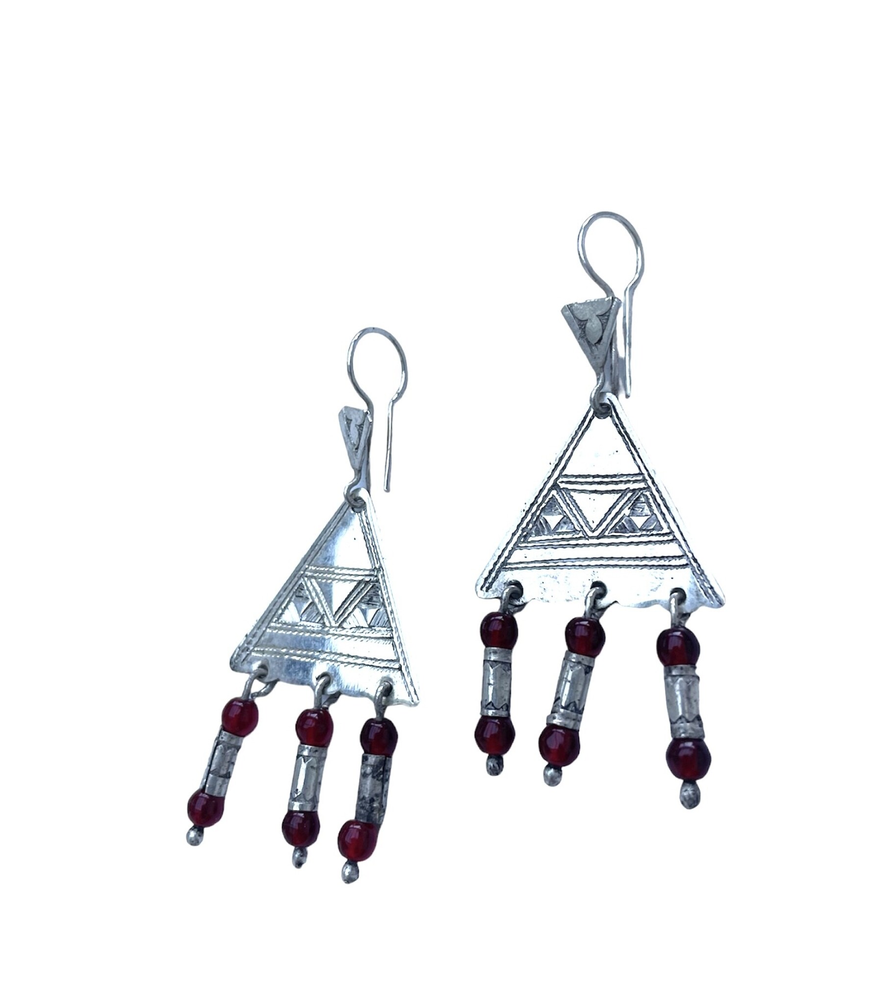 Boucles d'oreilles touareg triangle