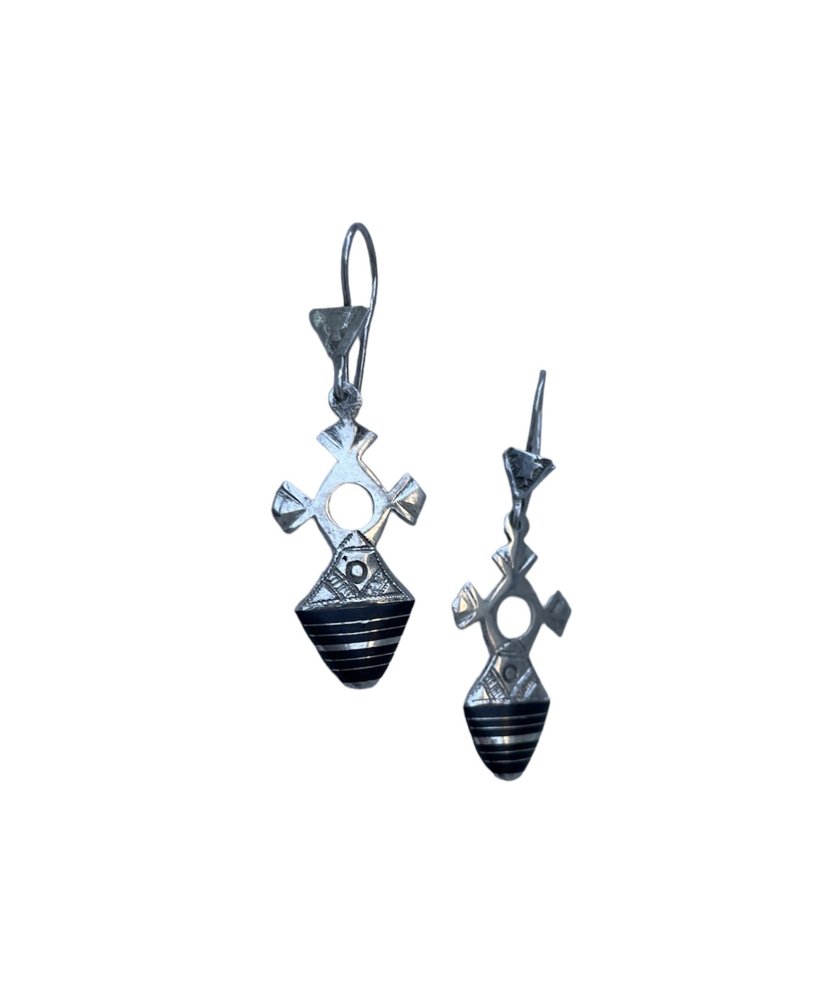 Boucles oreille touareg croix du niger tillya