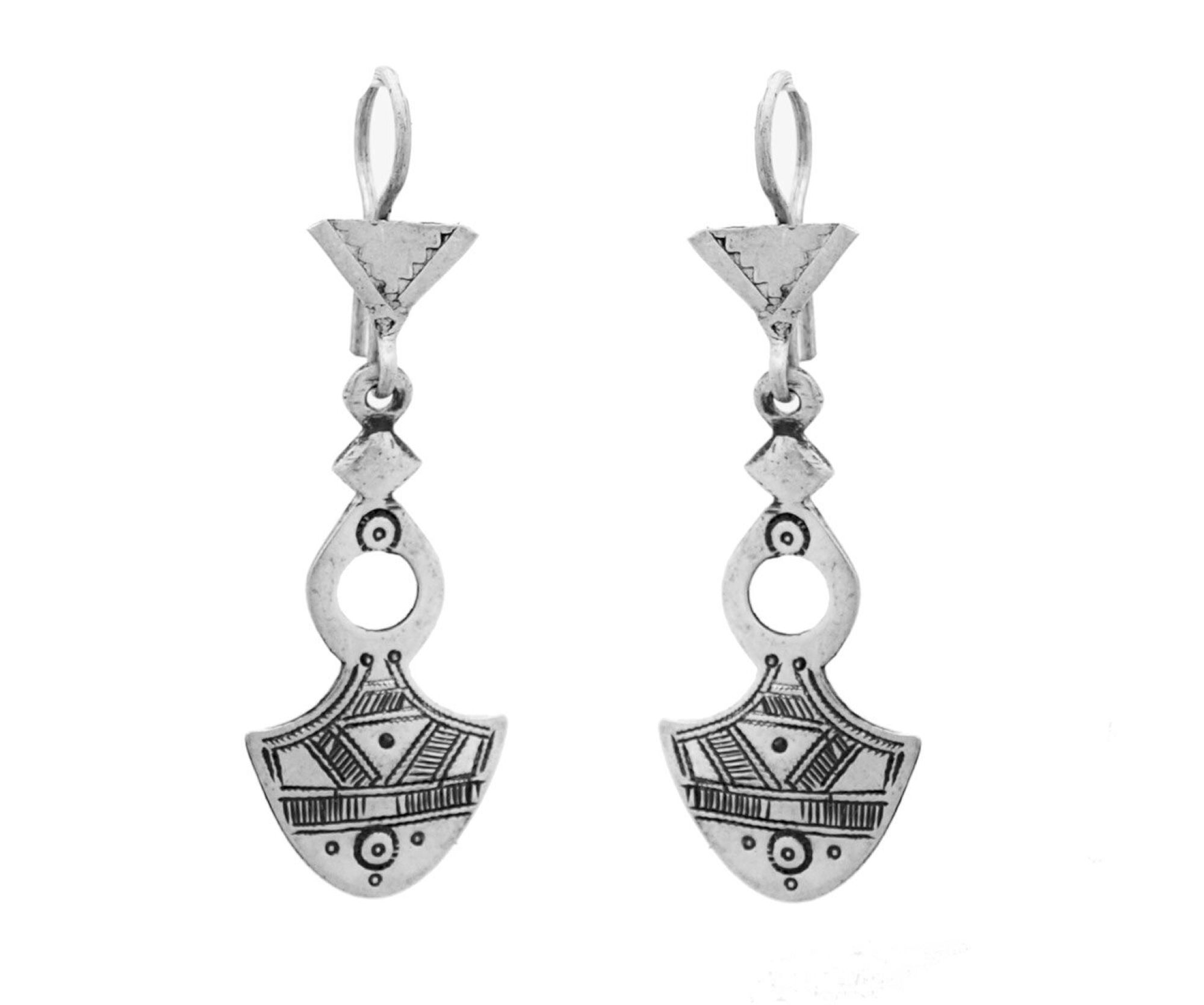 Boucles oreille touareg croix sud Timia