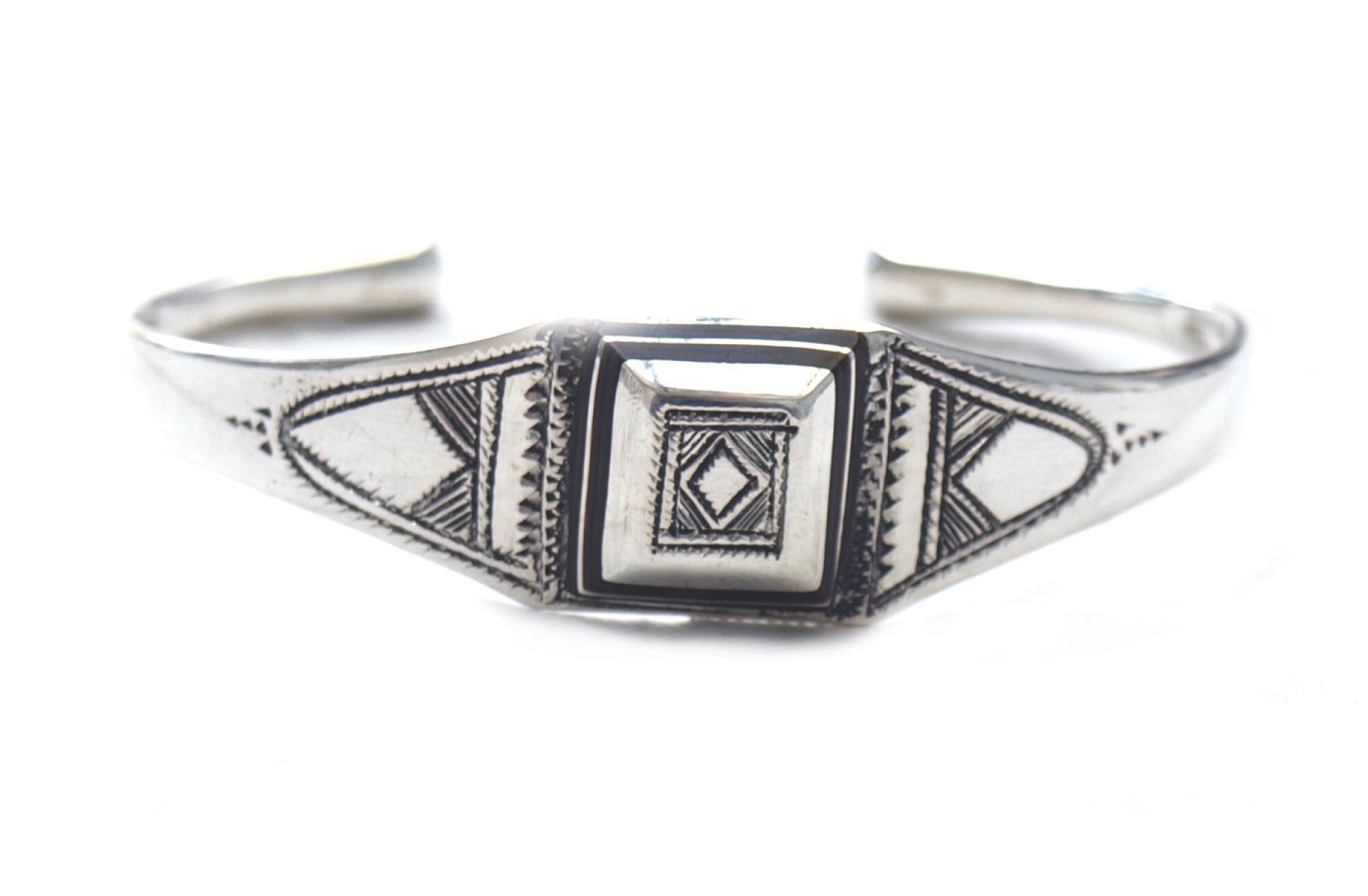 Bracelet argent traditionnel ethnique touareg artisanat