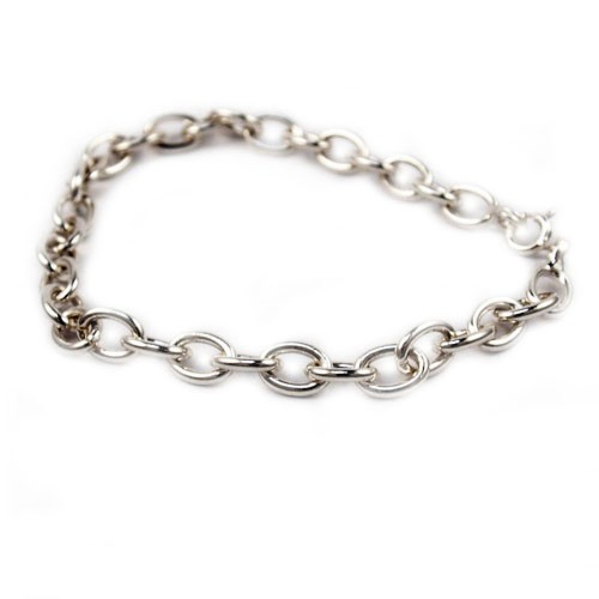 Bracelet en argent maille épaisse