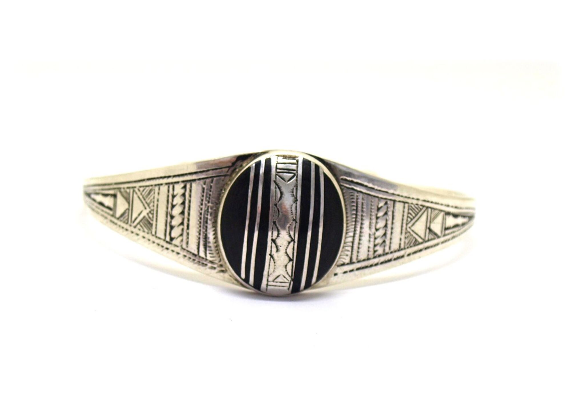 Bracelet médaillon en ébène