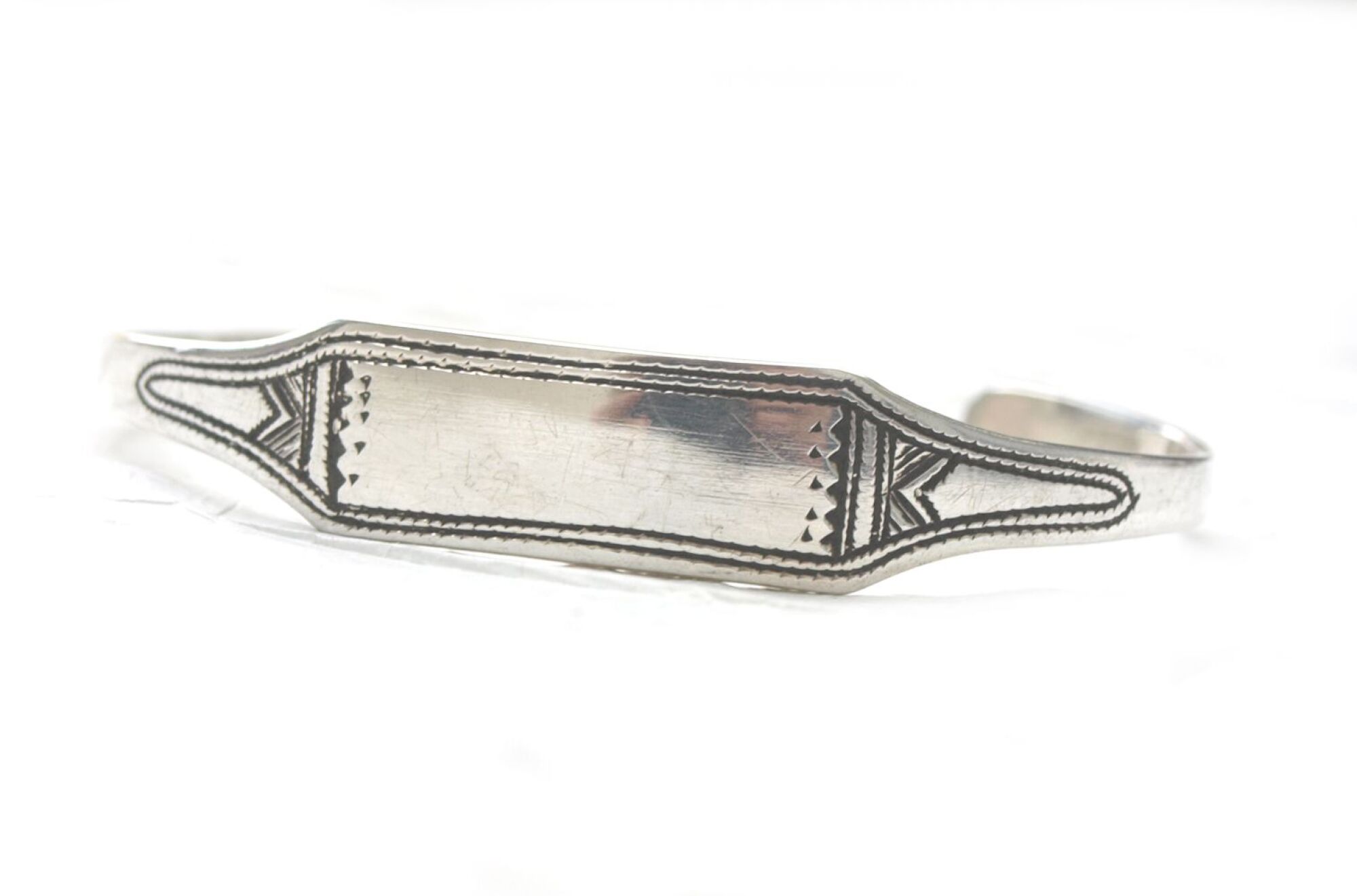 Bracelet touareg argent massif gourmette