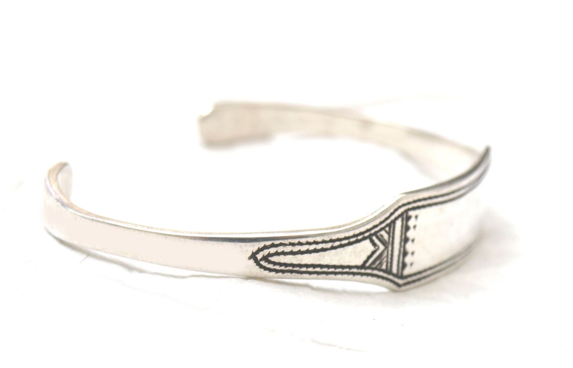 Bracelet touareg argent massif gourmette