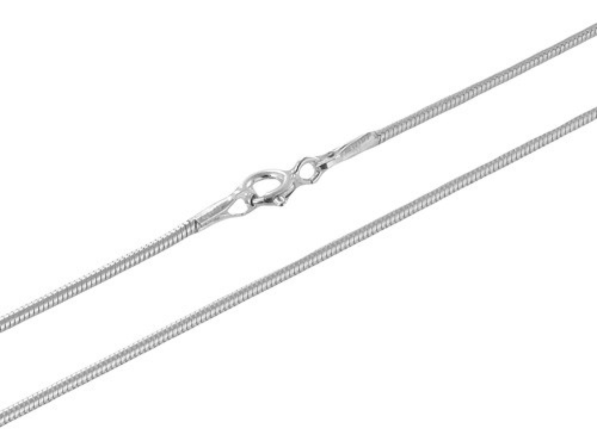 Chaine cable maille serpent en argent