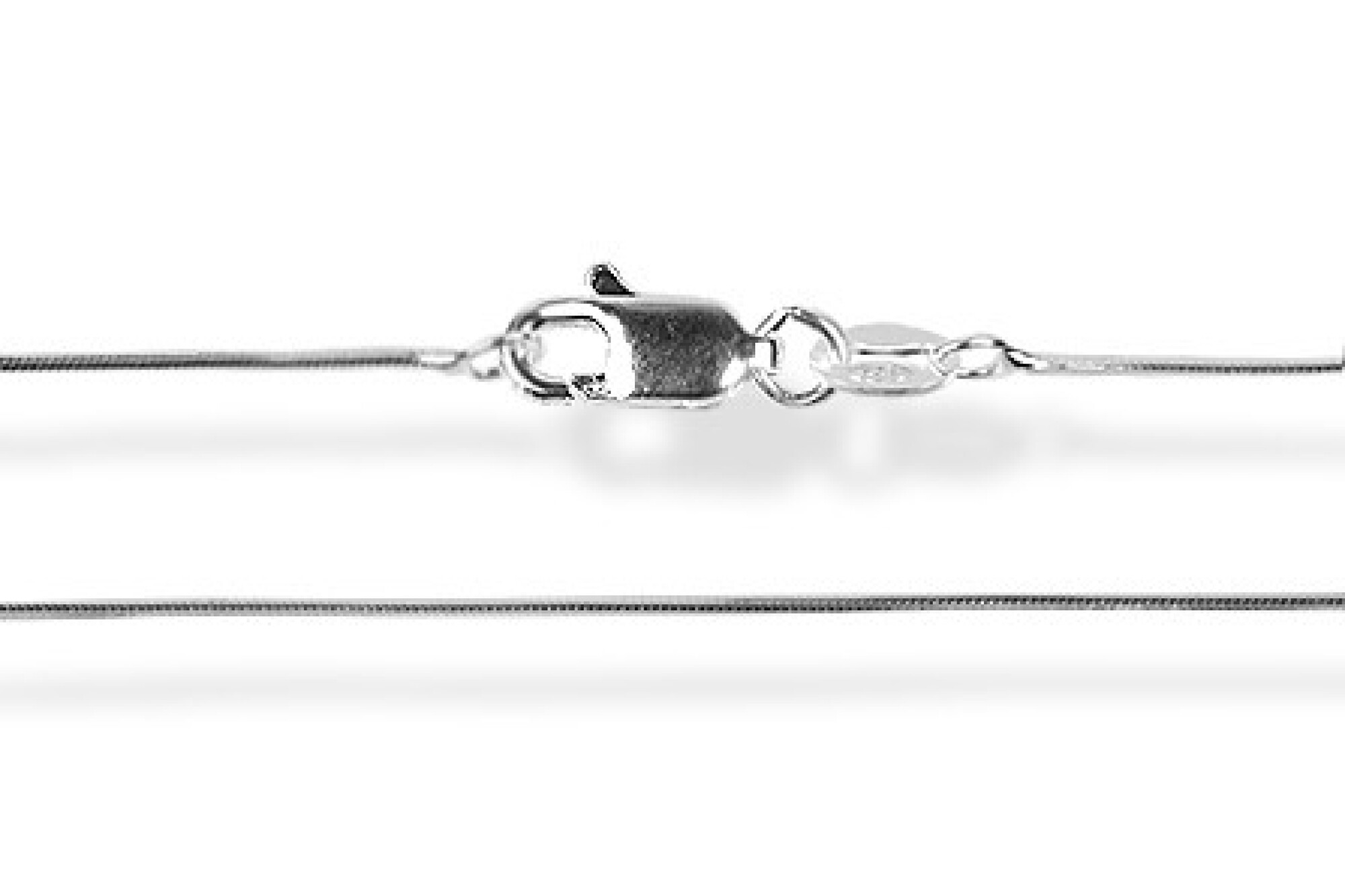 Chaine cable maille serpent en argent