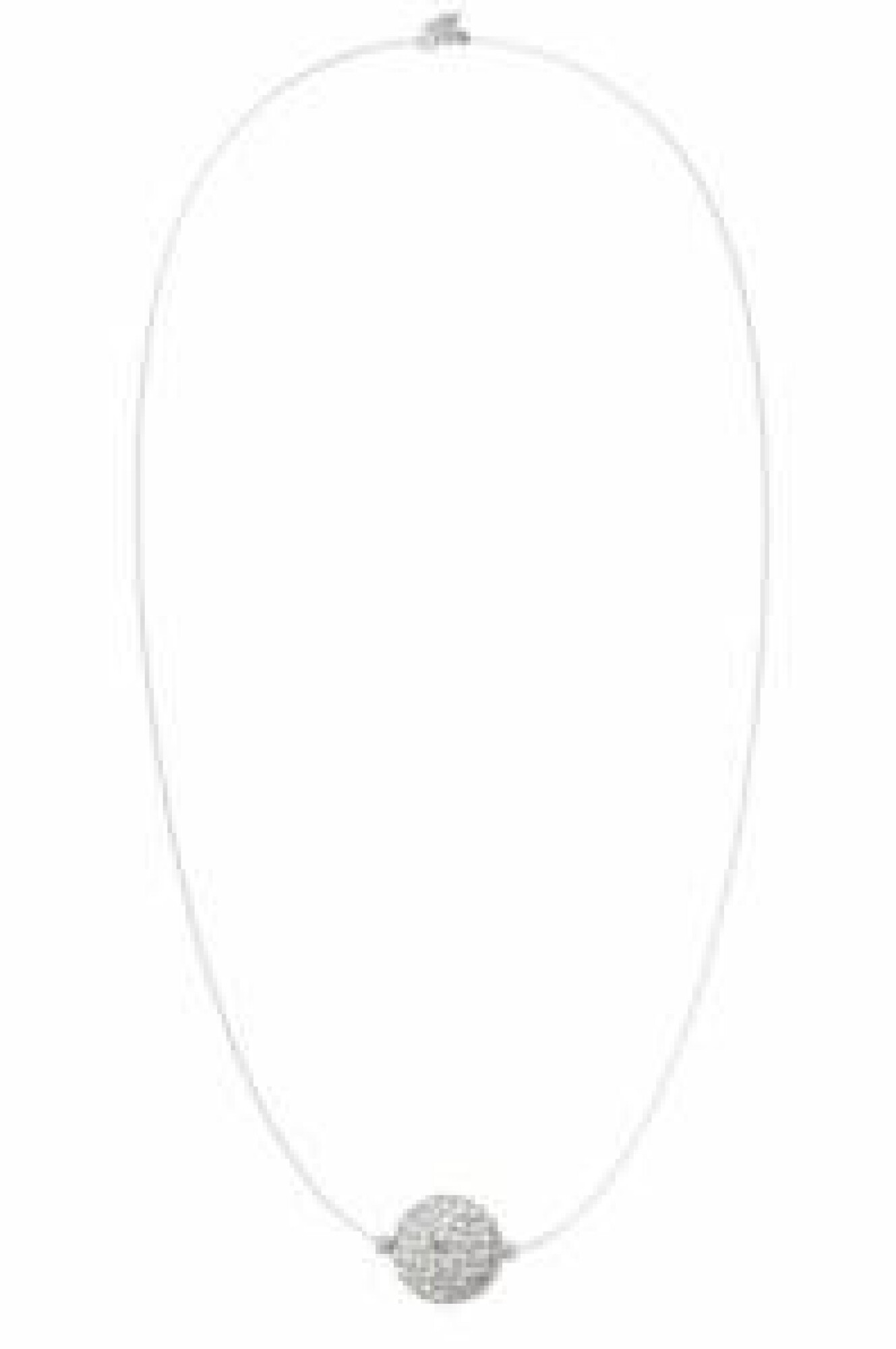 Collier strass et fil de nylon - Diamètre 1cm