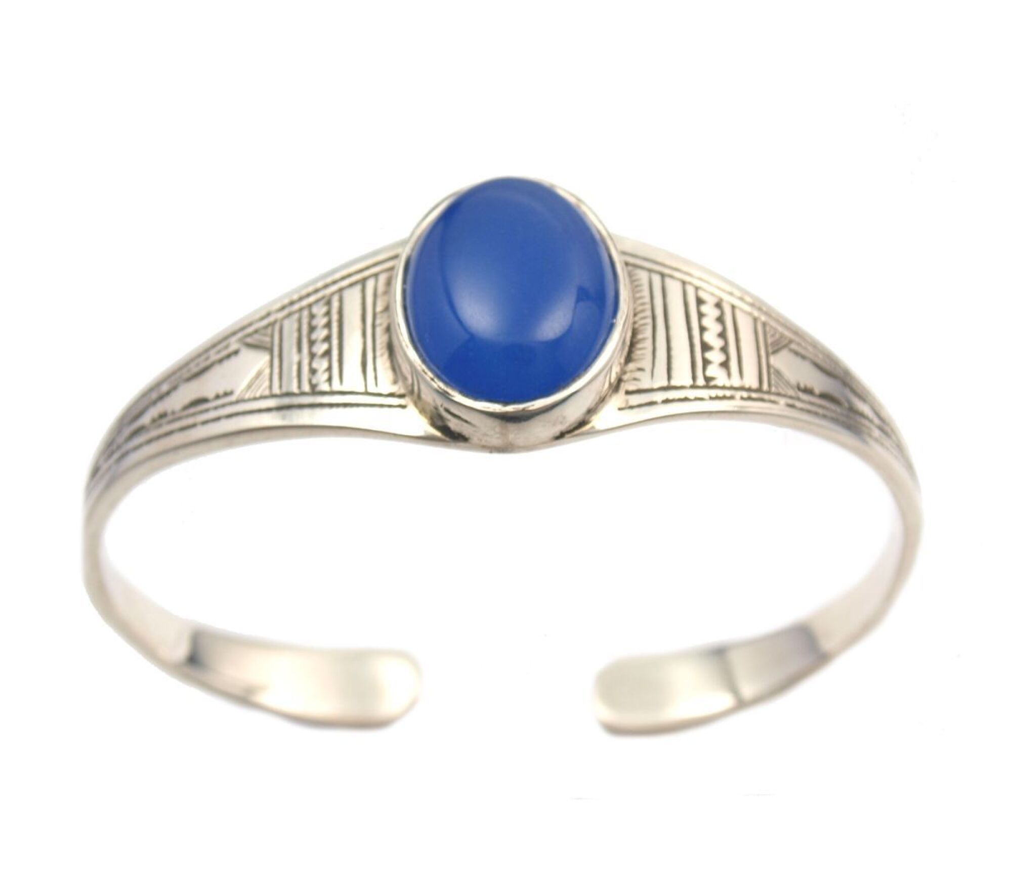 Gros Bracelet rigide touareg en argent