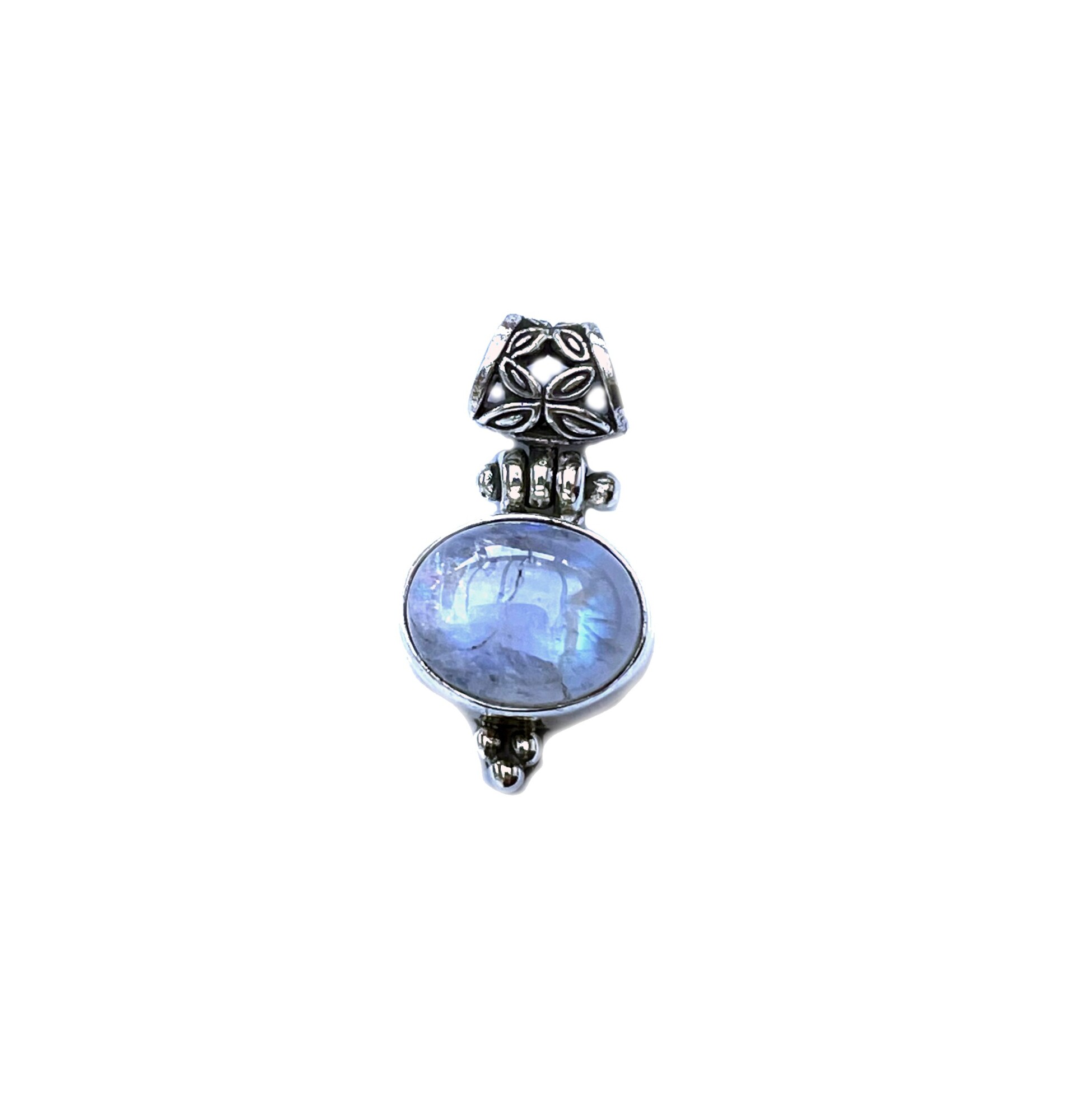 Pendentif en argent et pierre de lune