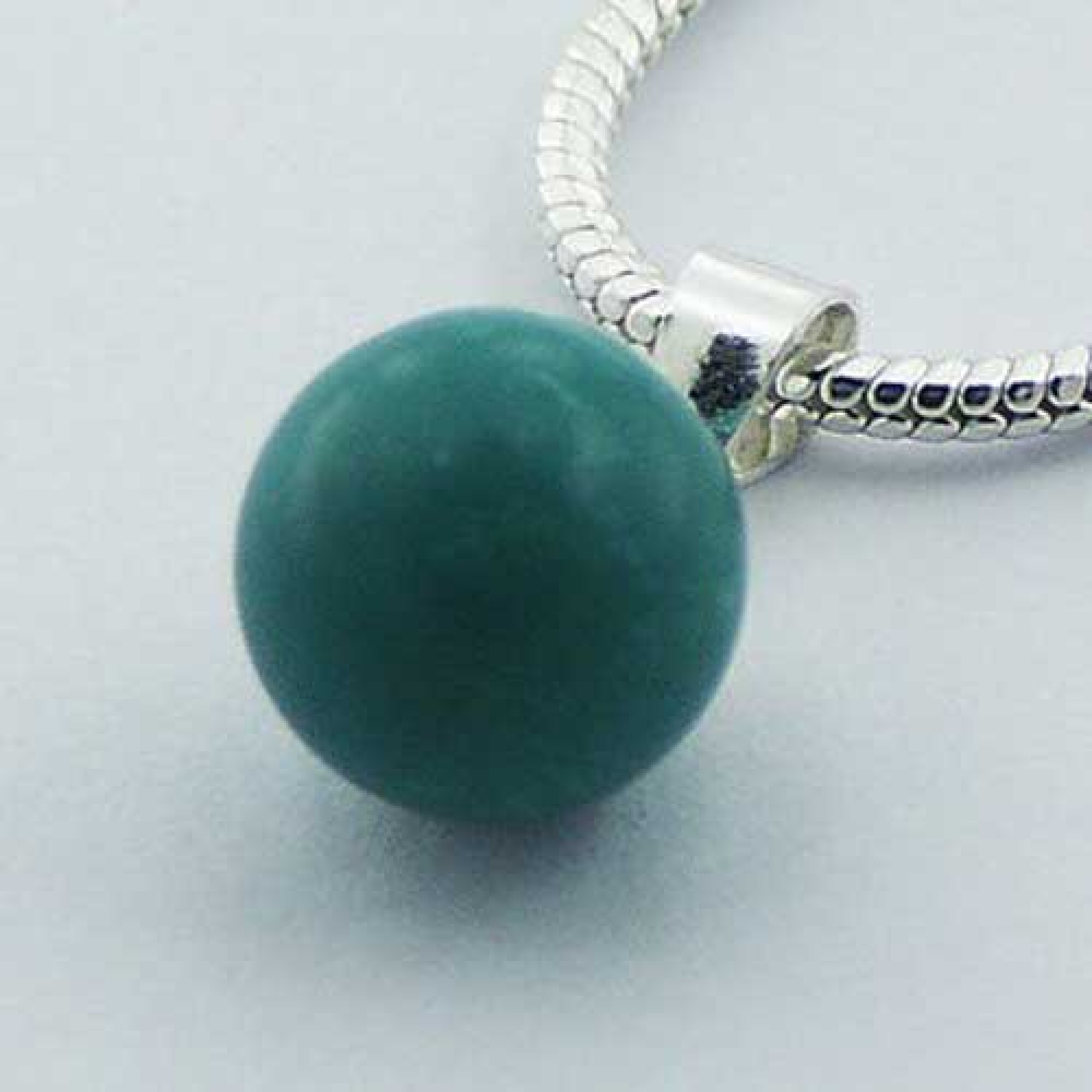 Pendentif en argent et turquoise