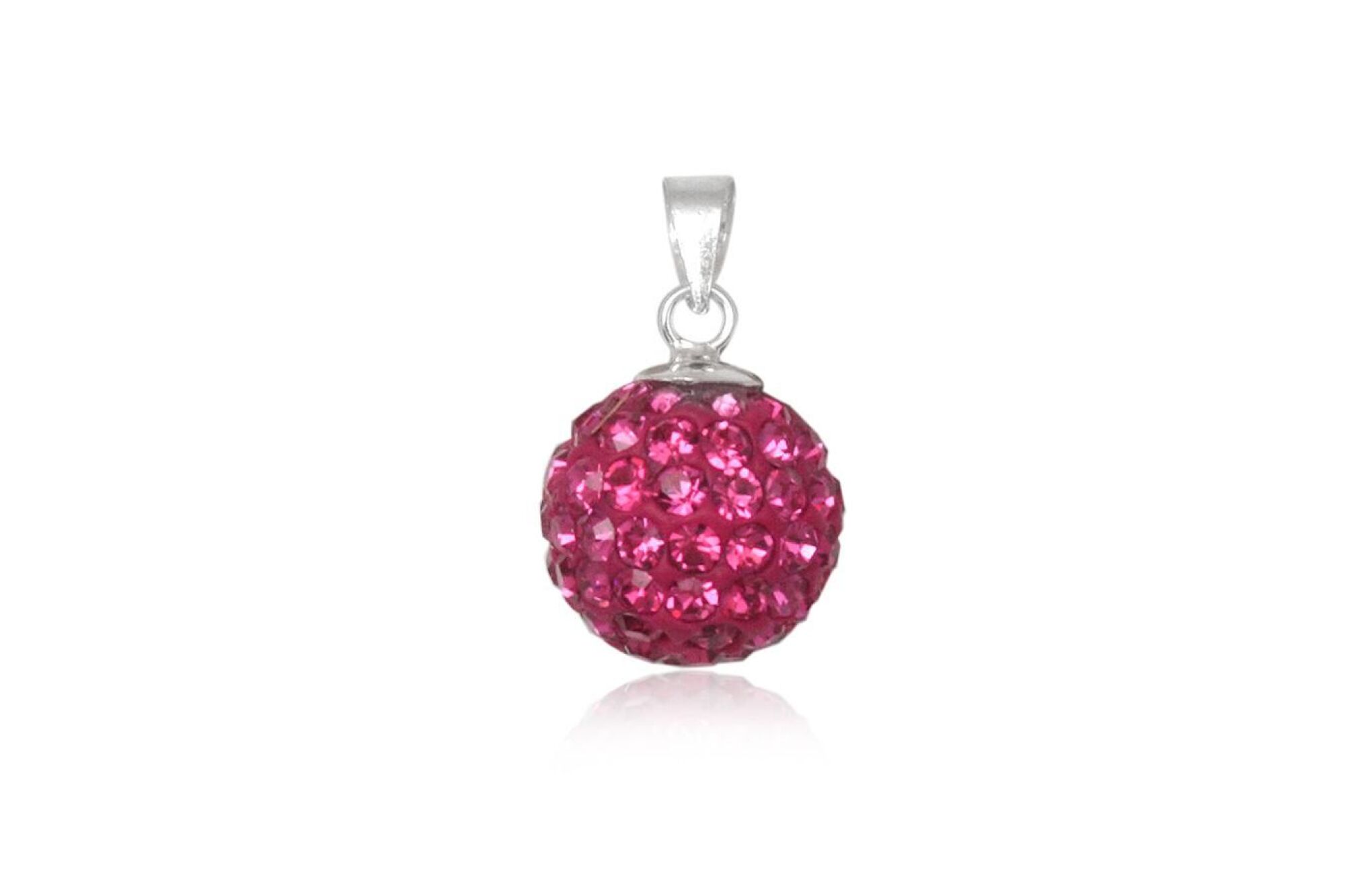 Pendentif SHAMBALLA ROSE - Diamètre 1cm