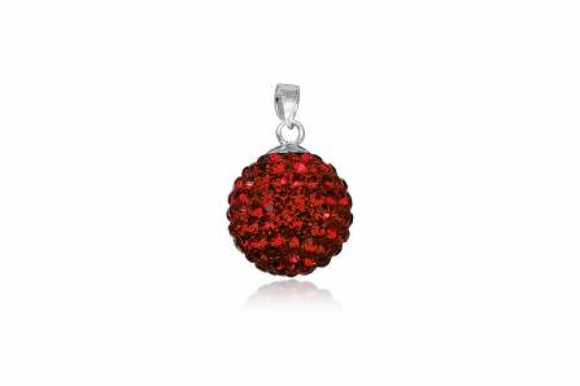 Pendentif strass ROUGE - Diamètre 1cm