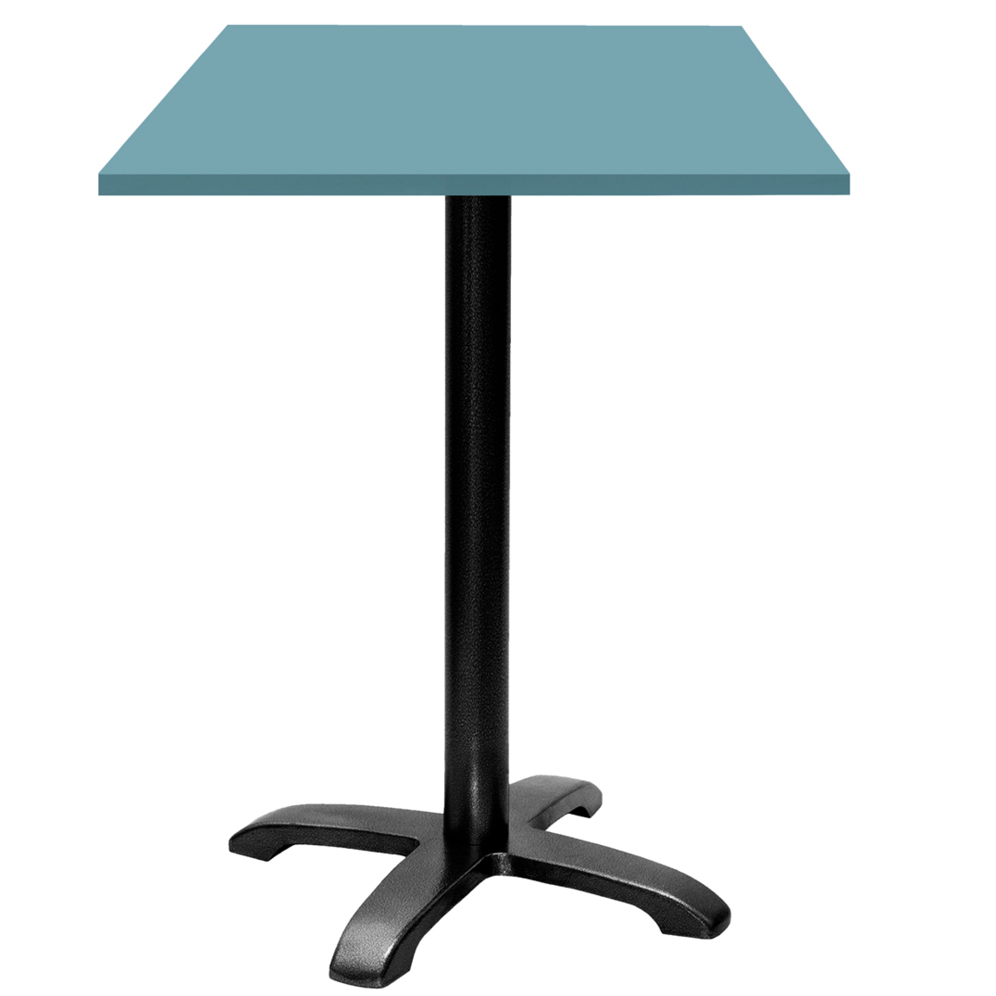 Mange-debout 60x60cm - modèle Bazila bleu cèdre