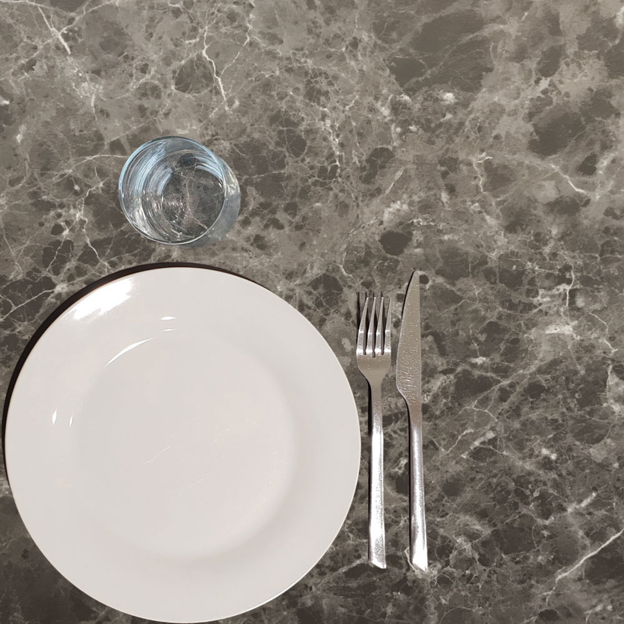 Mange-debout 60x60cm - modèle Milan marbre indra