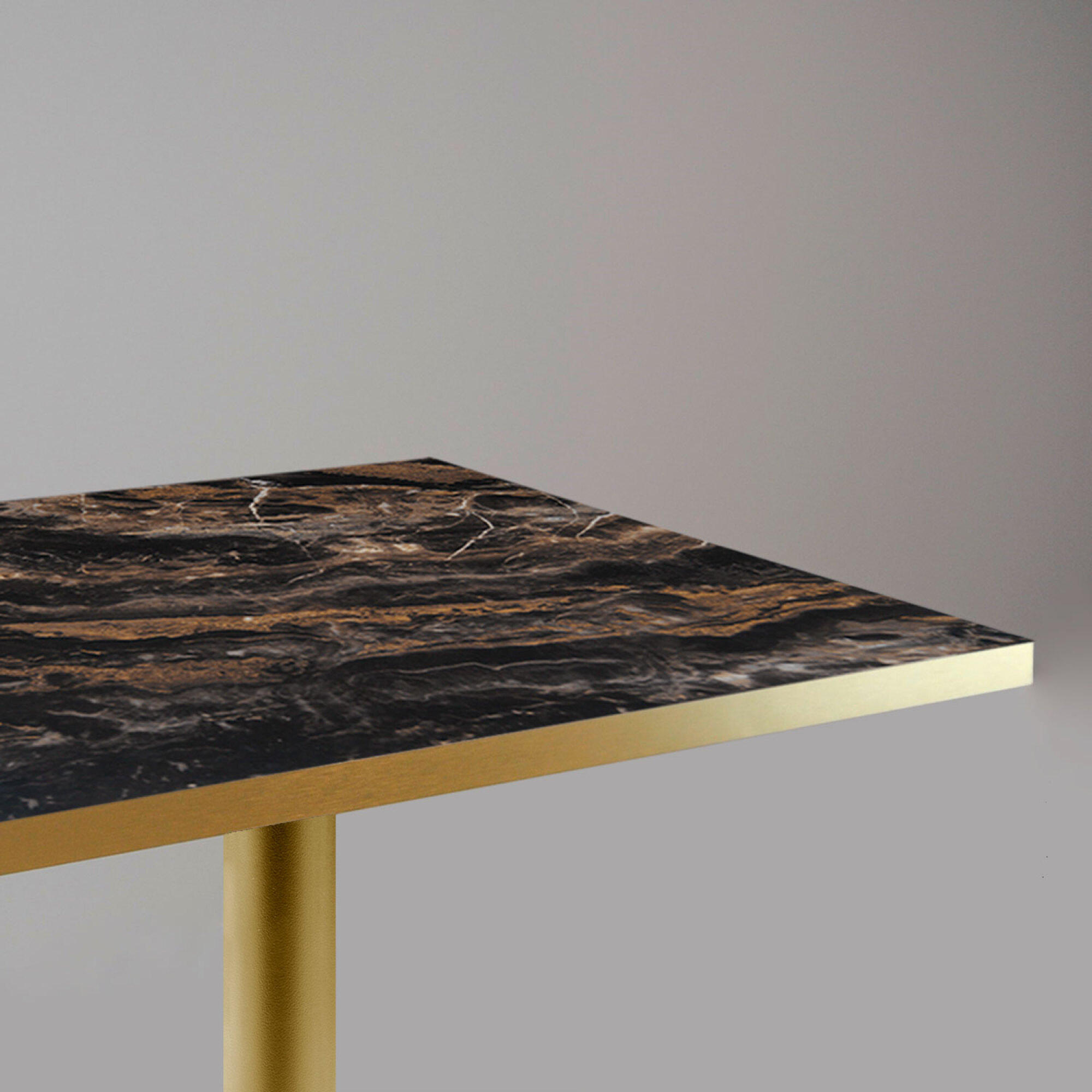 Mange-debout 60x60cm Rome bistrot marbre veiné glossy