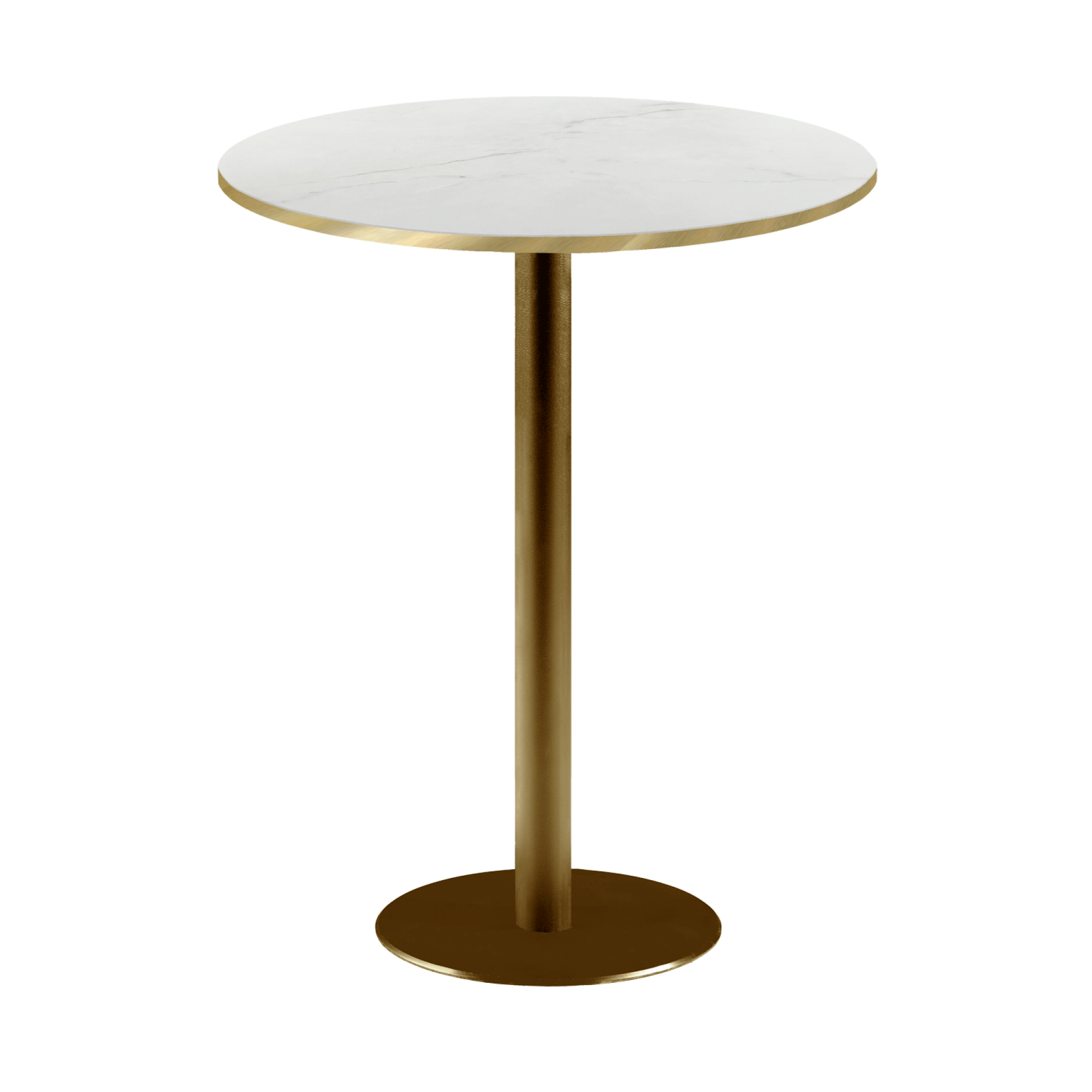 Mange-debout Ø60cm Rome bistrot marbre translucide