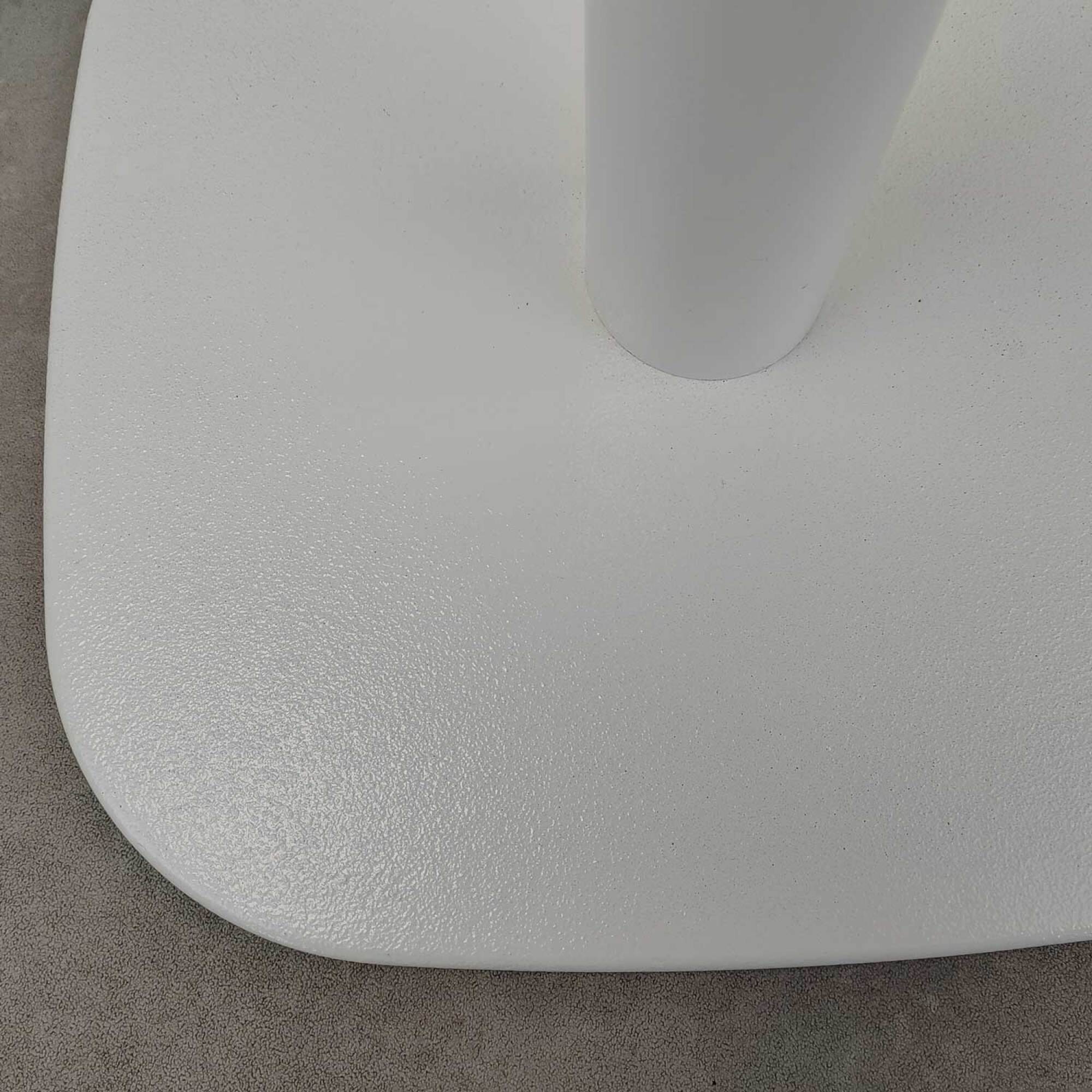 Piétement pour table rectangulaire, modèle Round blanc