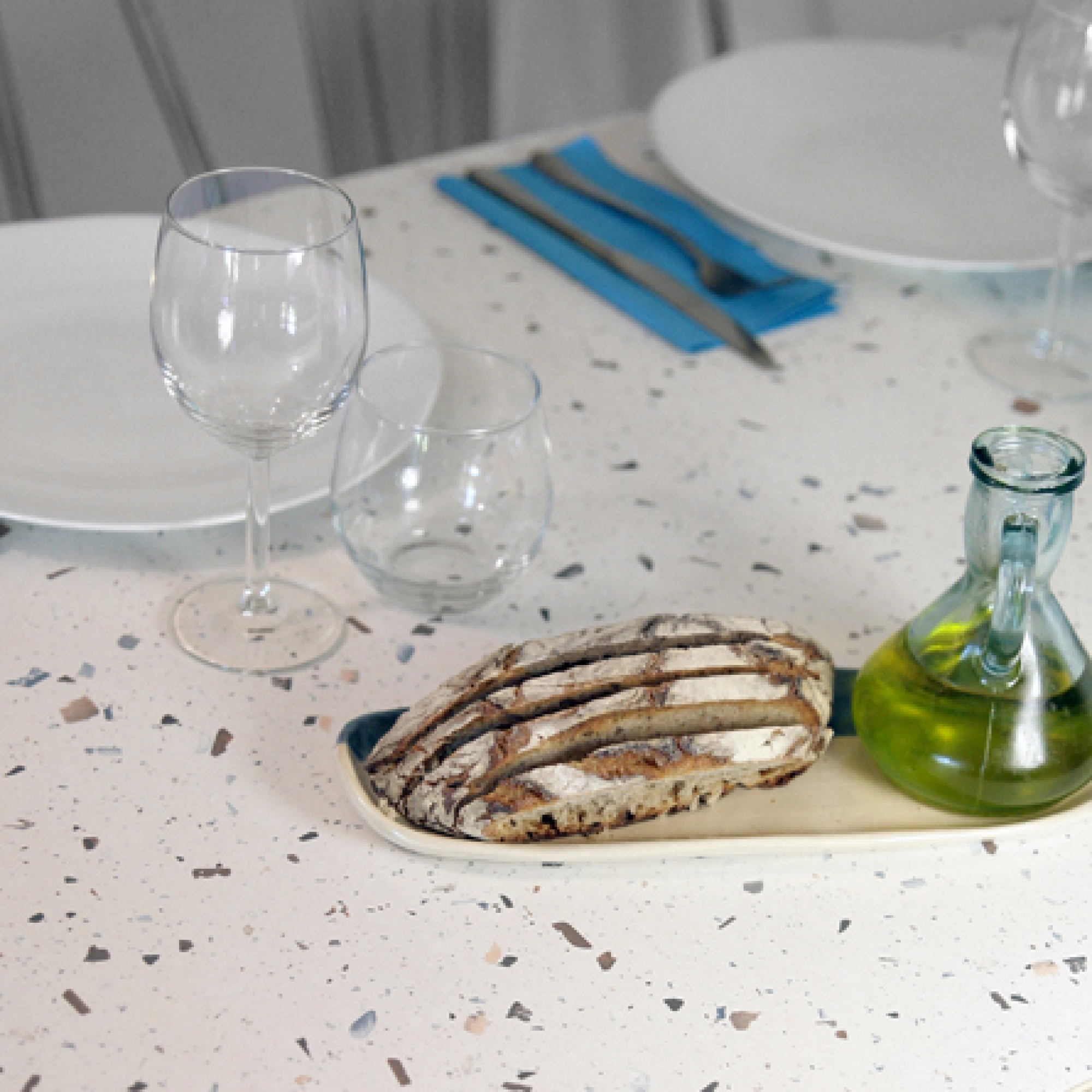 Plateau 60x60 decor terrazzo cassata