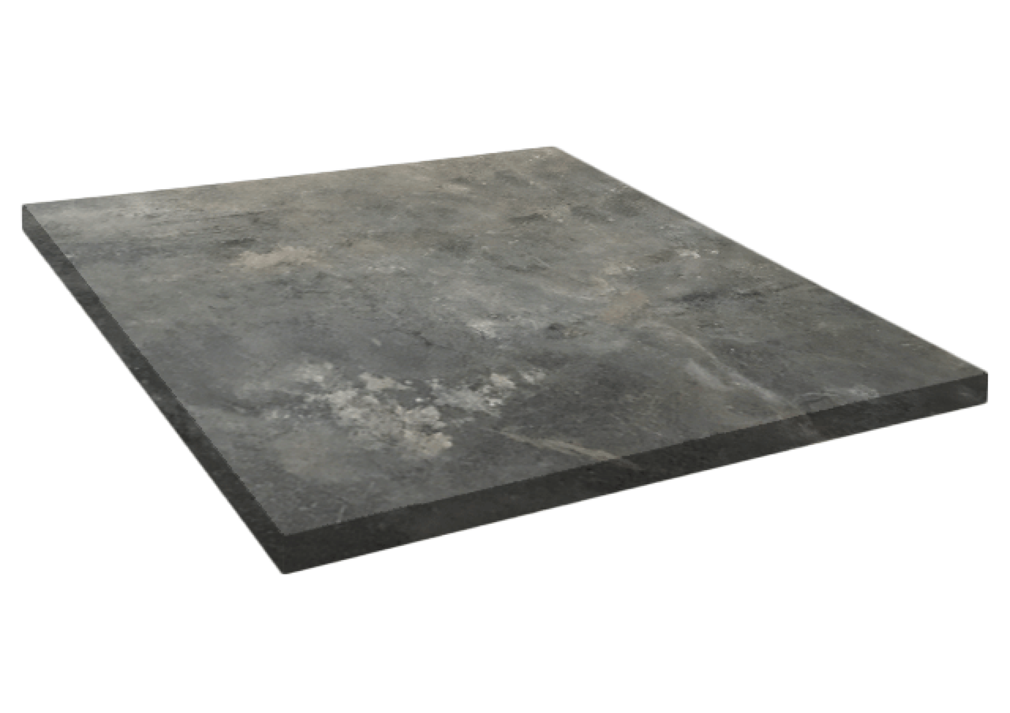 Plateau 70x70 decor pierre metallisee