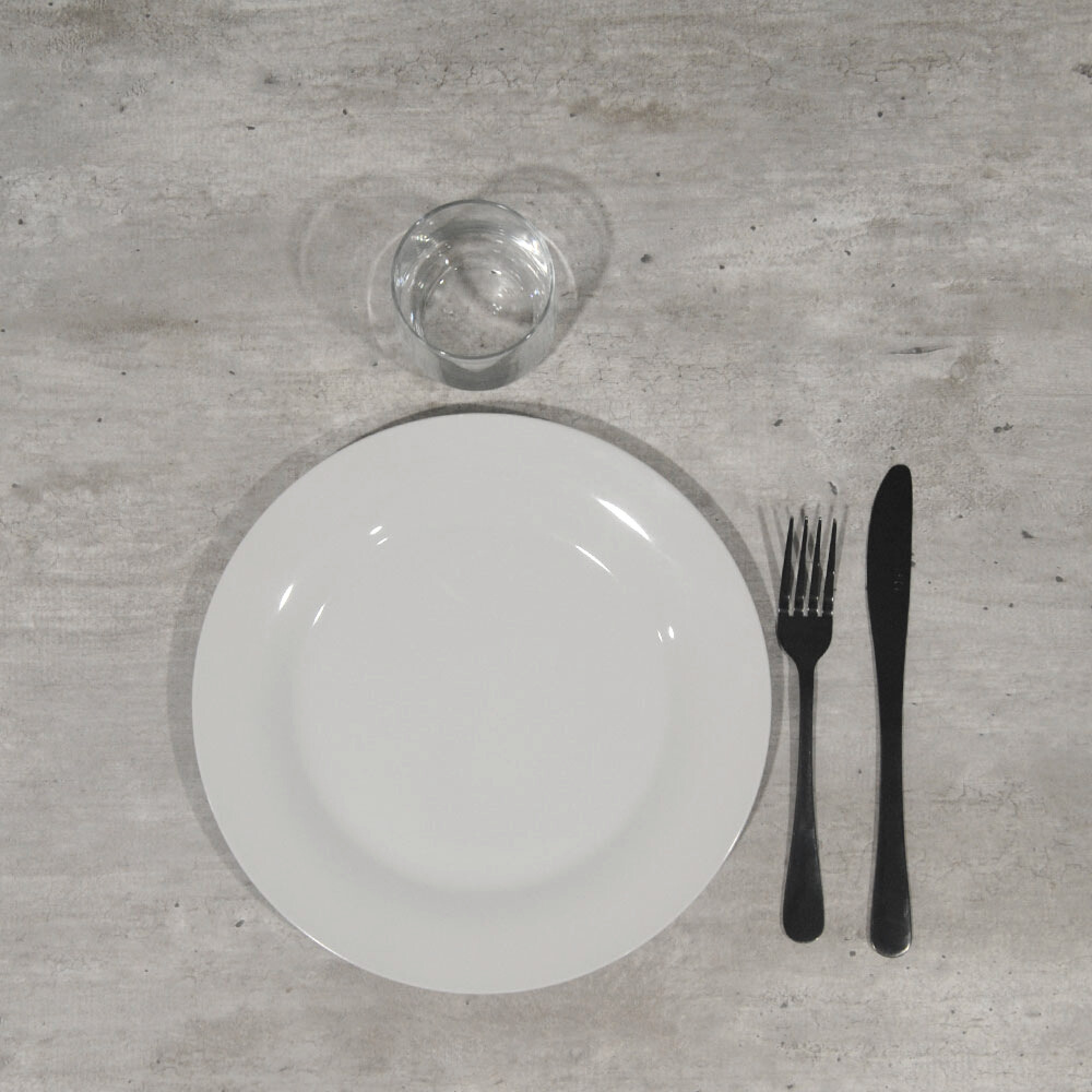 Plateau 90x90 decor beton naturel