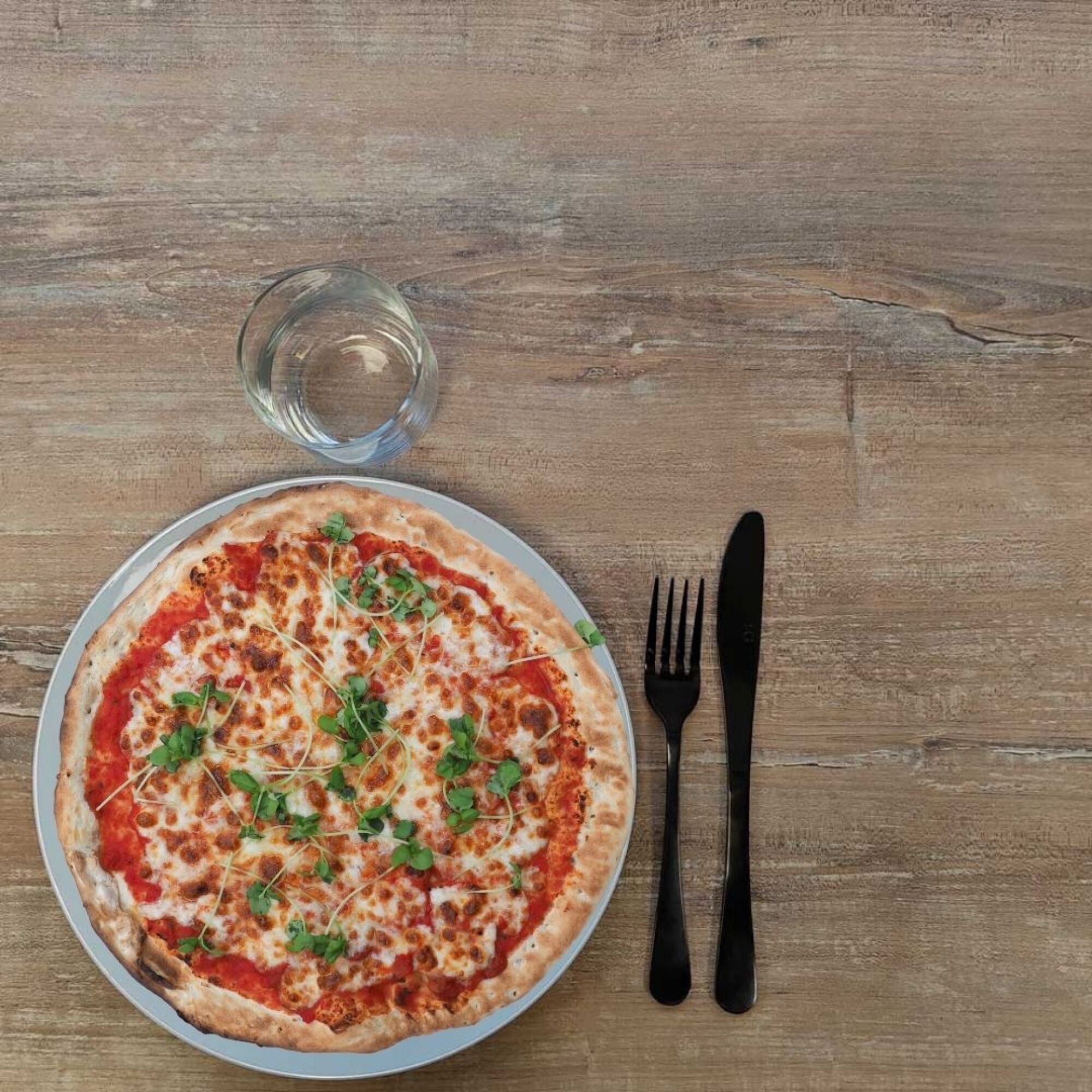 Plateau 90x90 decor chene slovene