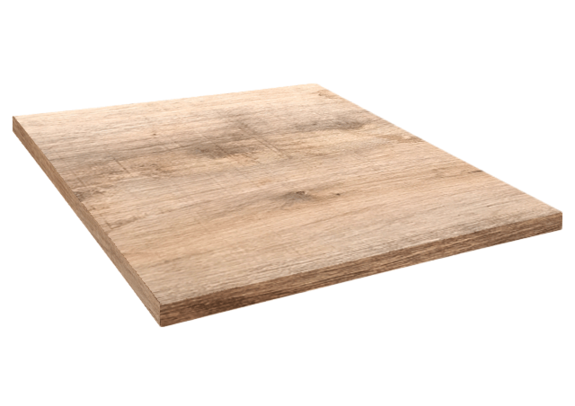 Plateau 90x90 decor tanin naturel