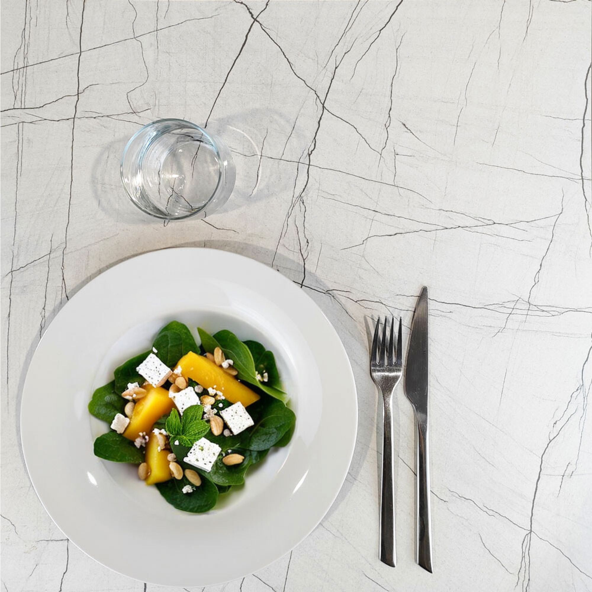 Table 120x70cm - modèle Milan marbre maia