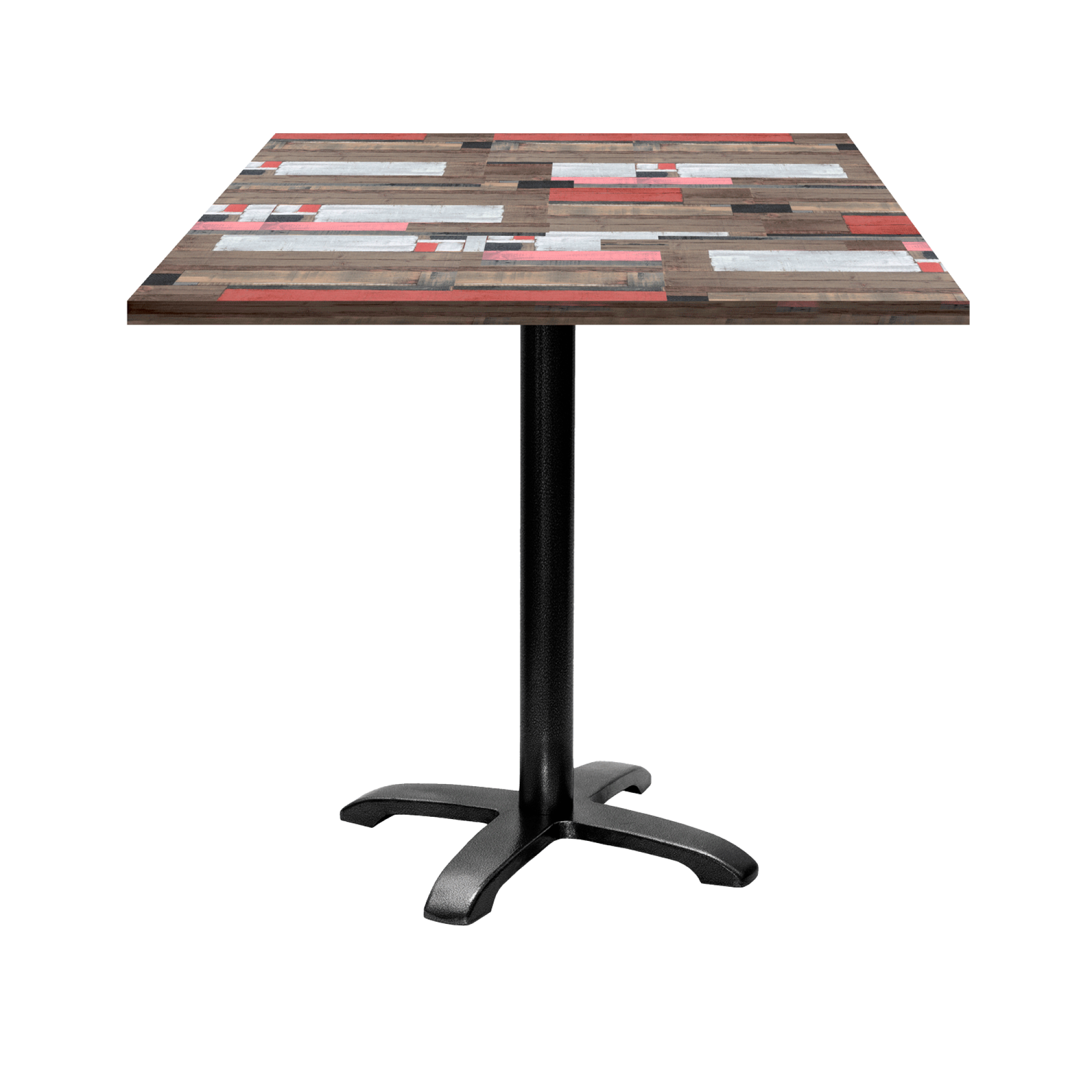 Table 70x70cm - modèle Bazila bois redden wood