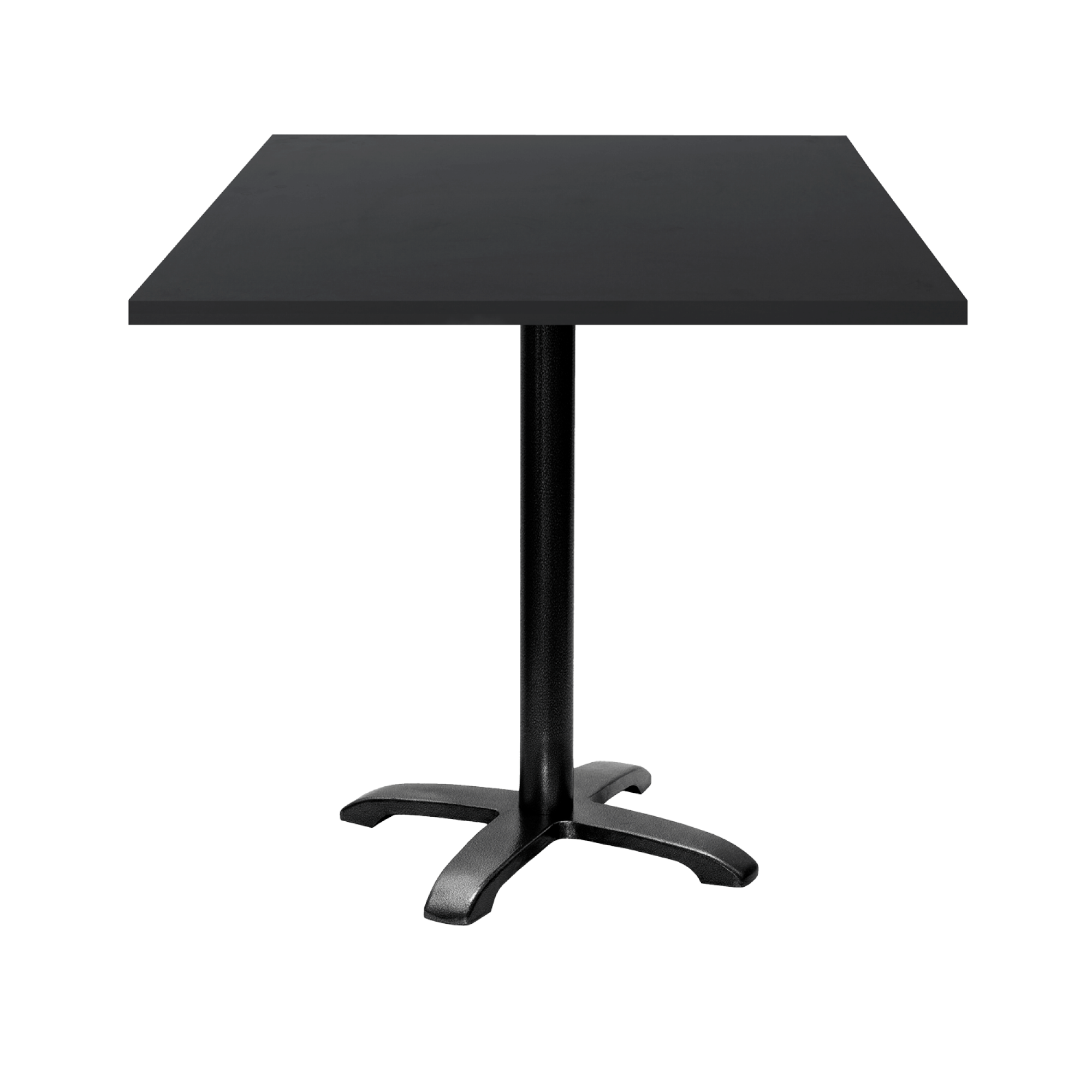 Table 70x70cm - modèle Bazila noir