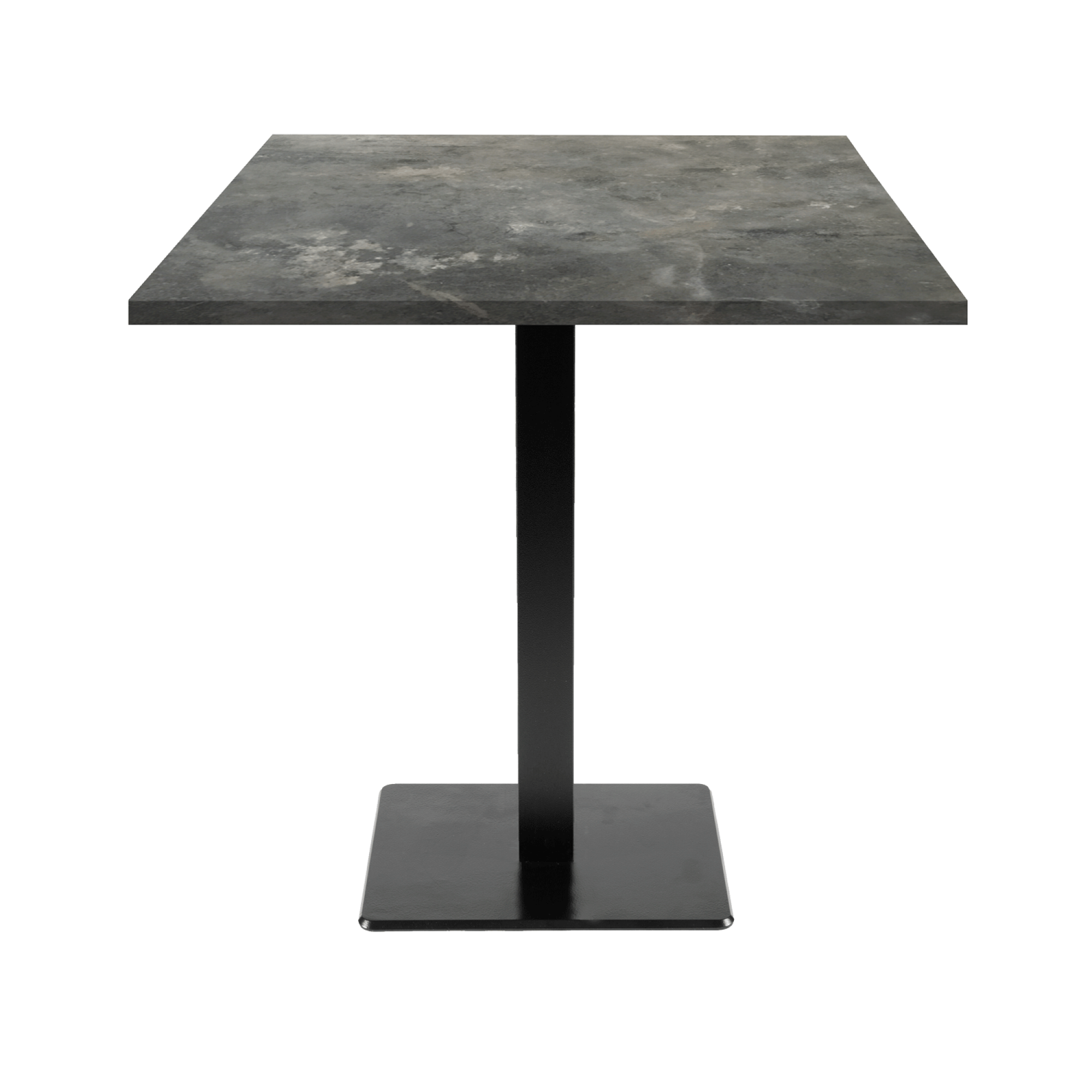 Table 70x70cm - modèle Milan pierre métallisée