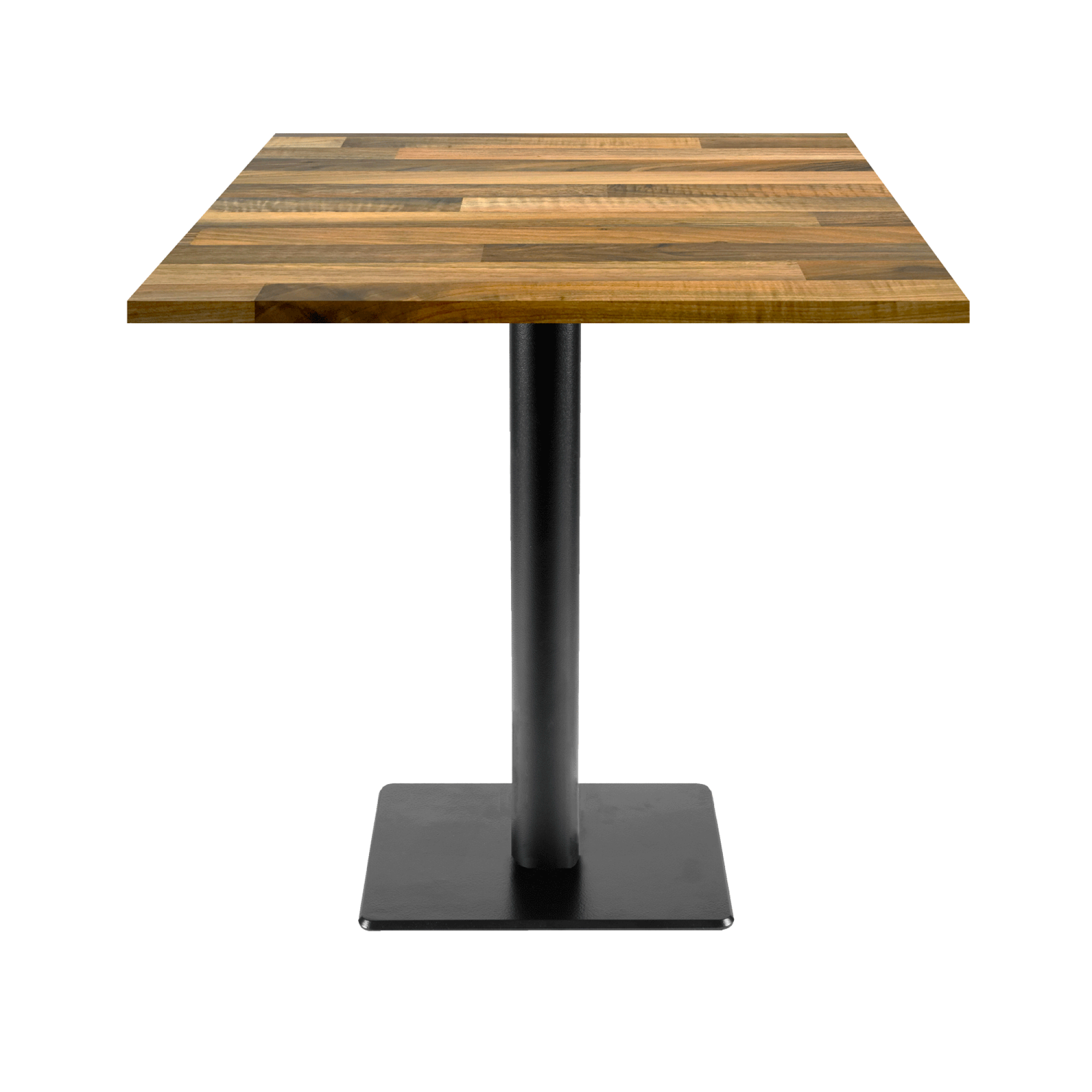 Table 70x70cm - modèle Milan T noyer lamellé