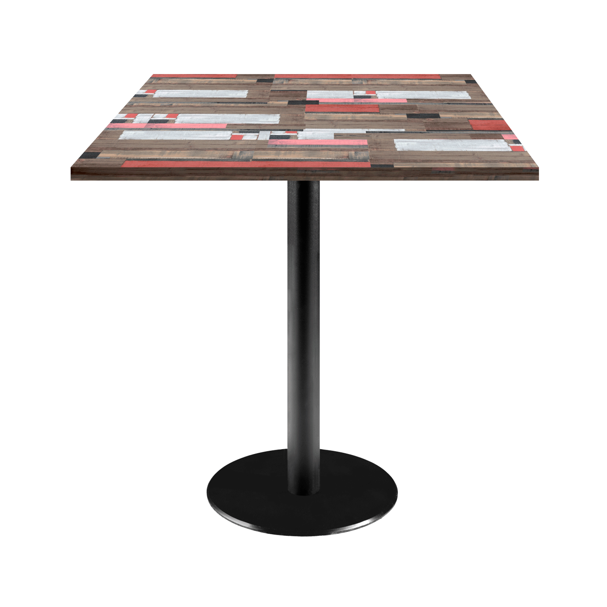 Table 70x70cm - modèle Rome bois redden wood