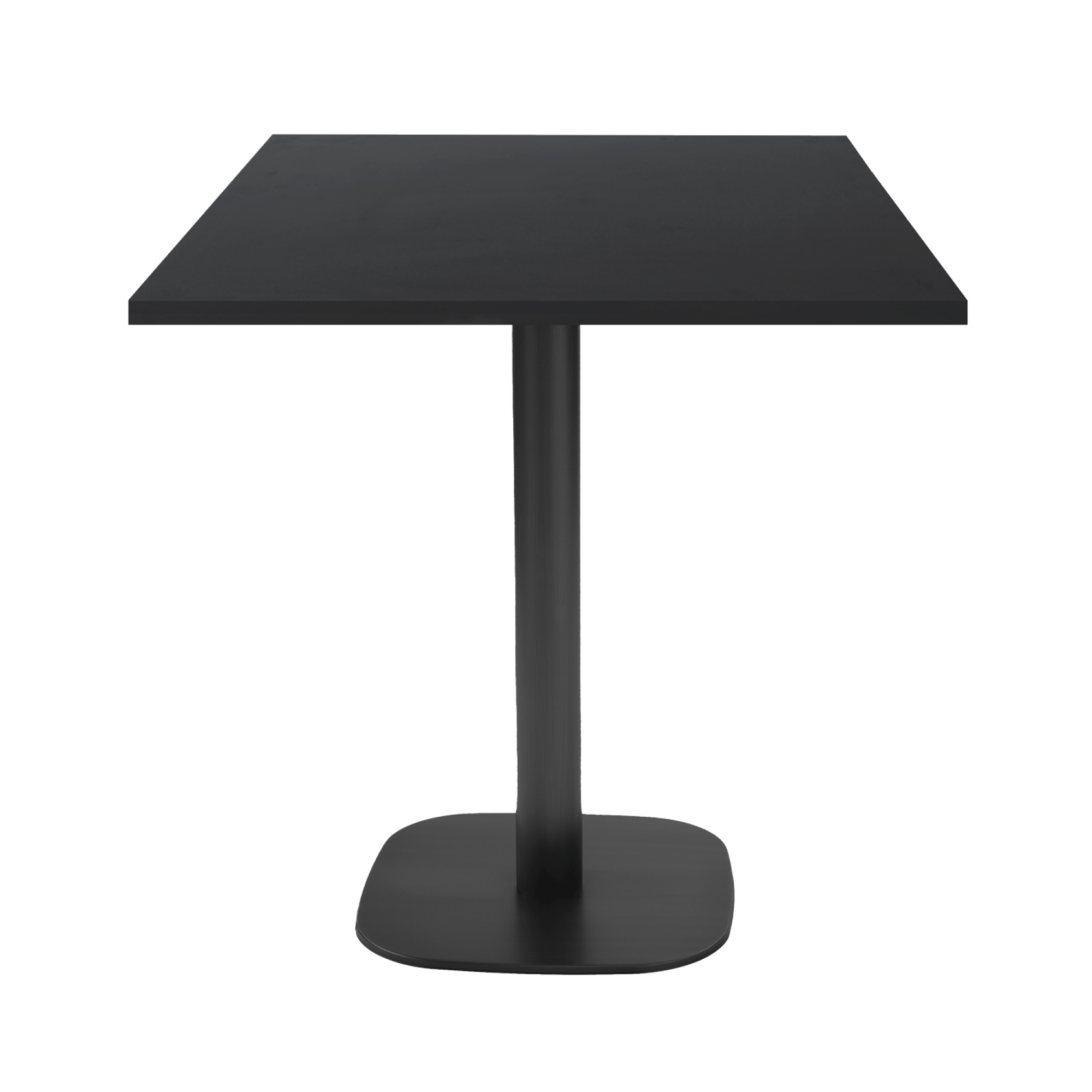 Table 70x70cm - modèle Round noir