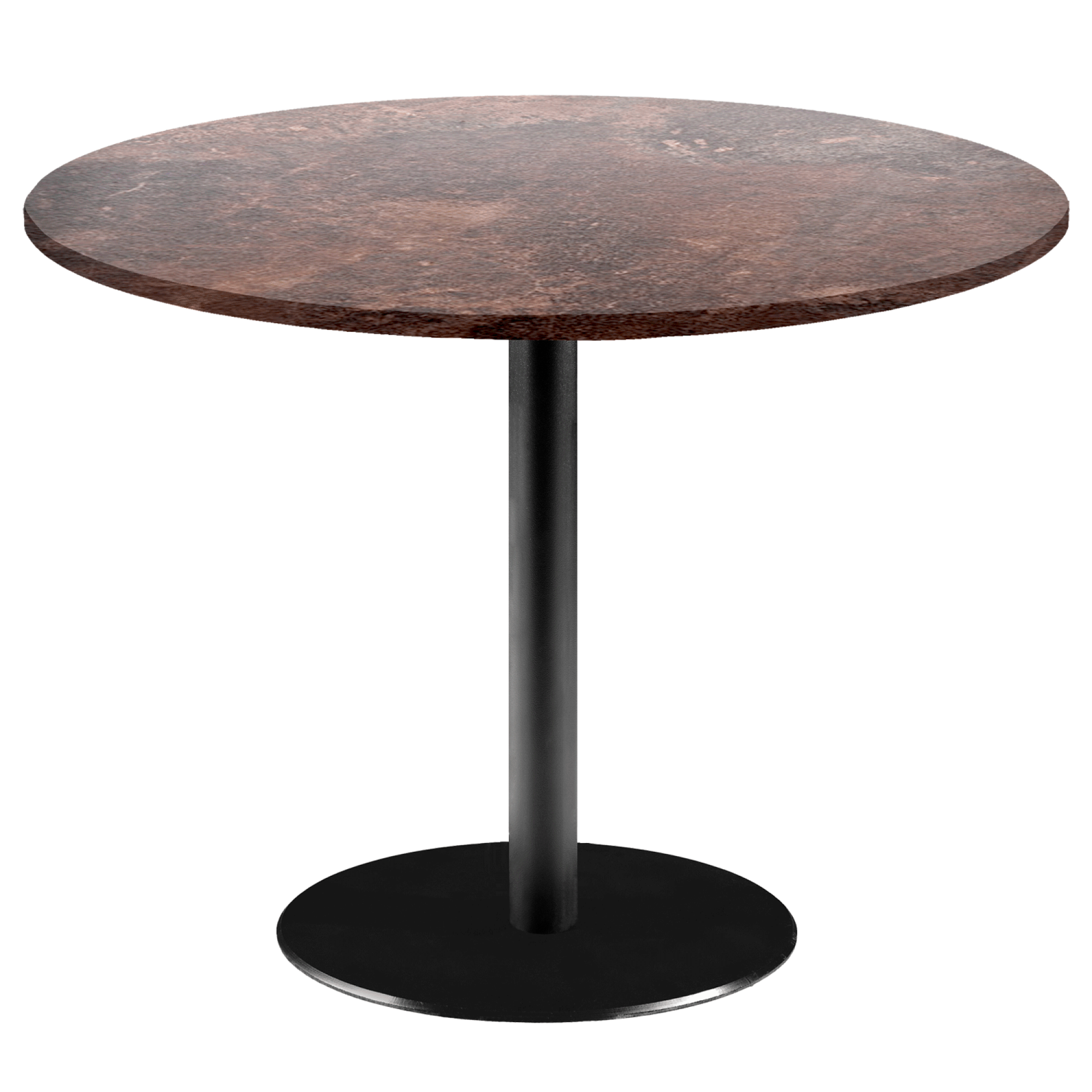 Table Ø120cm - modèle Rome rouille roc