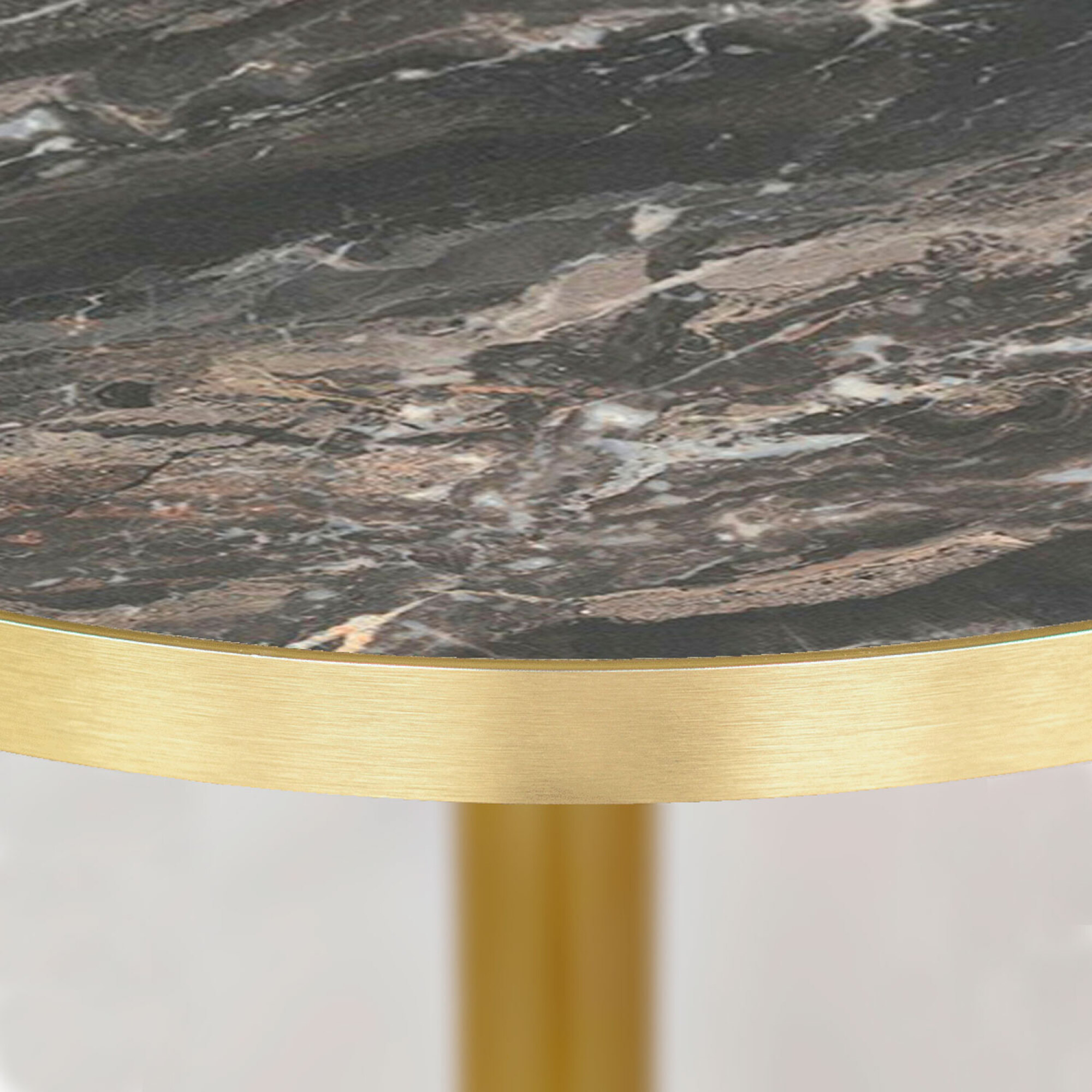 Table Ø120cm Rome bistrot marbre veiné