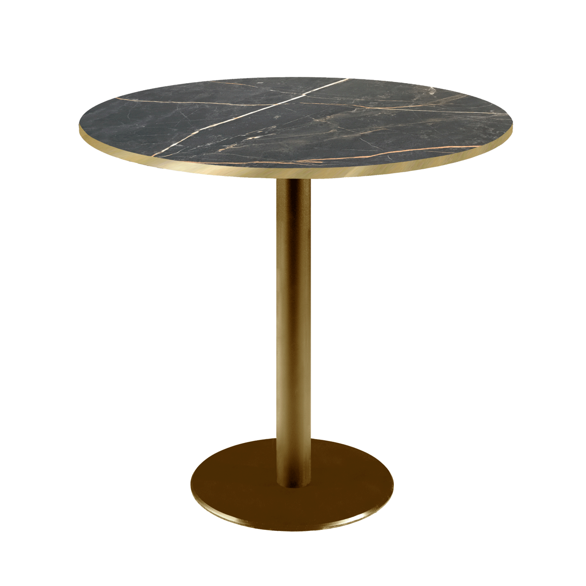 Table Ø70cm Rome bistrot marbre feu