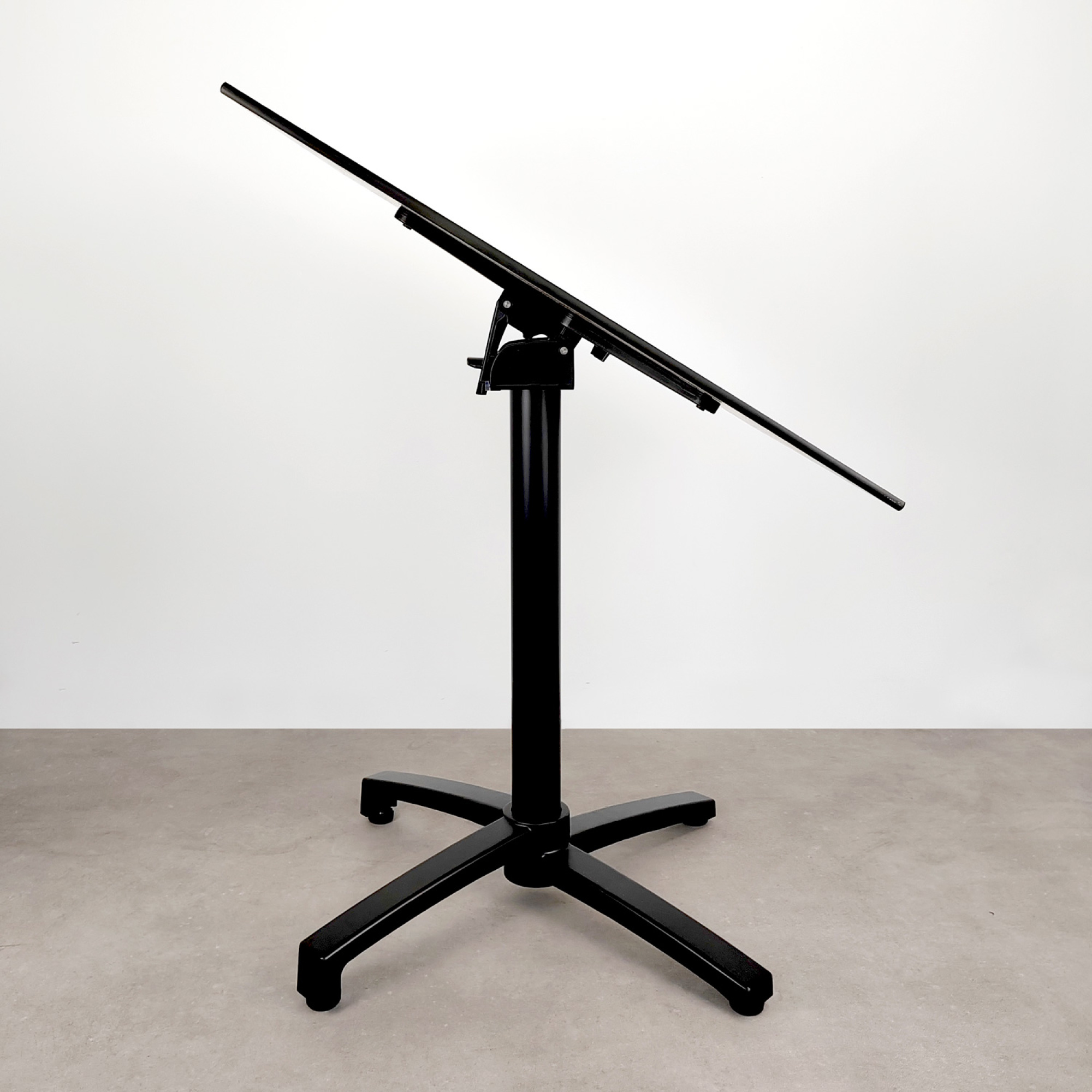 Table pliable pour terrasse en Compact HPL gris anthracite 70x70