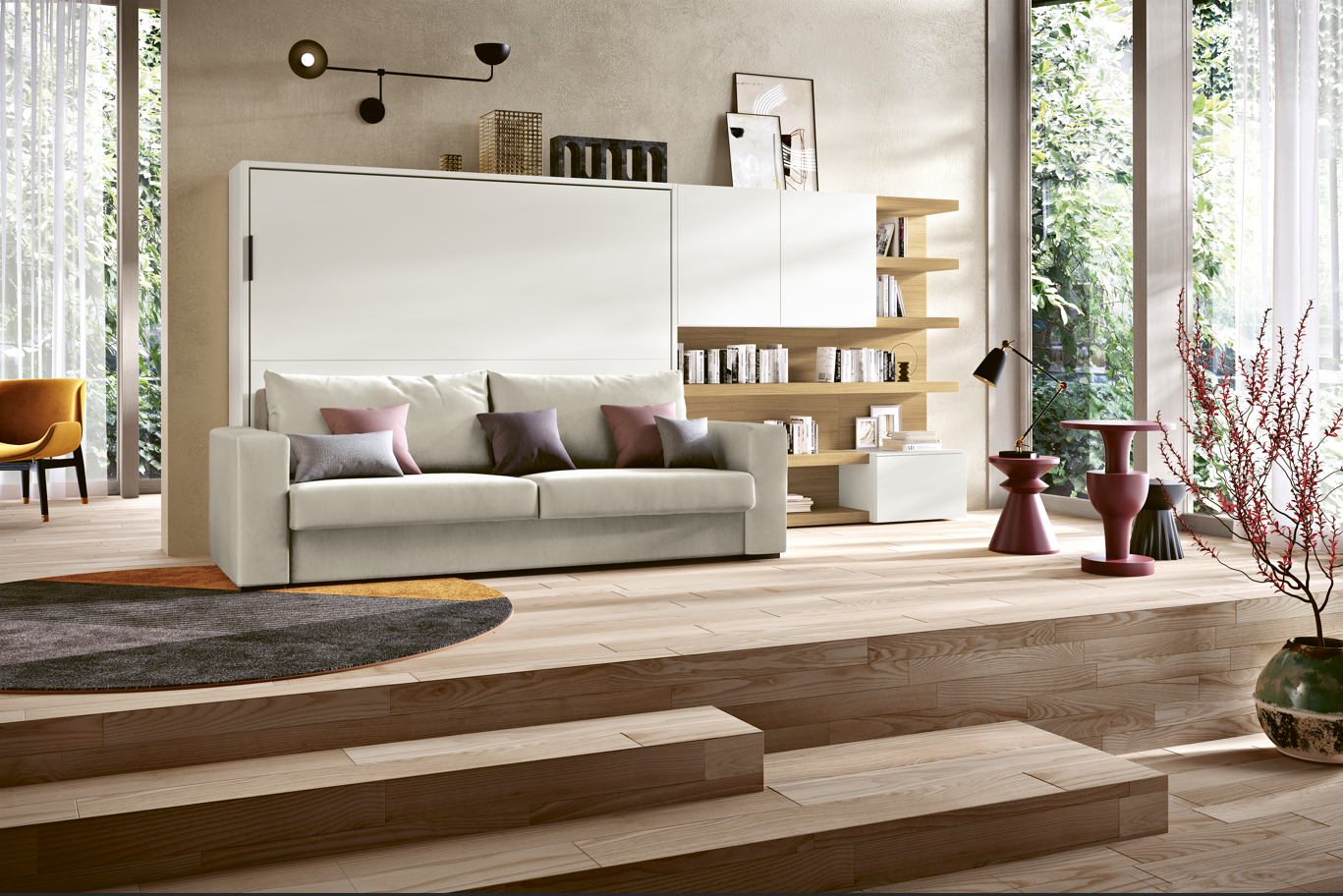 Lit rabattable DRESS'KO Horizontal Canapé