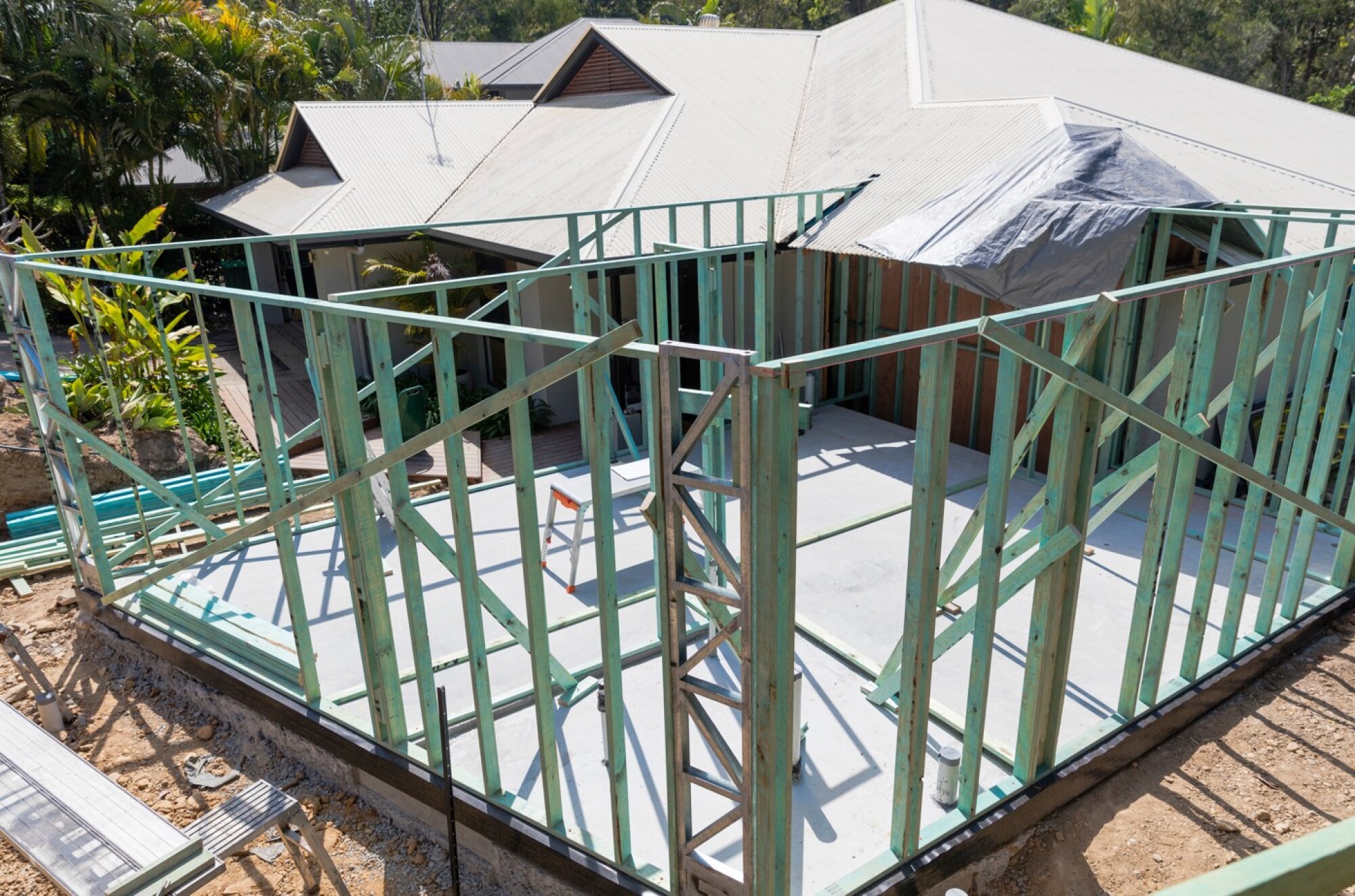 Extension ossature bois