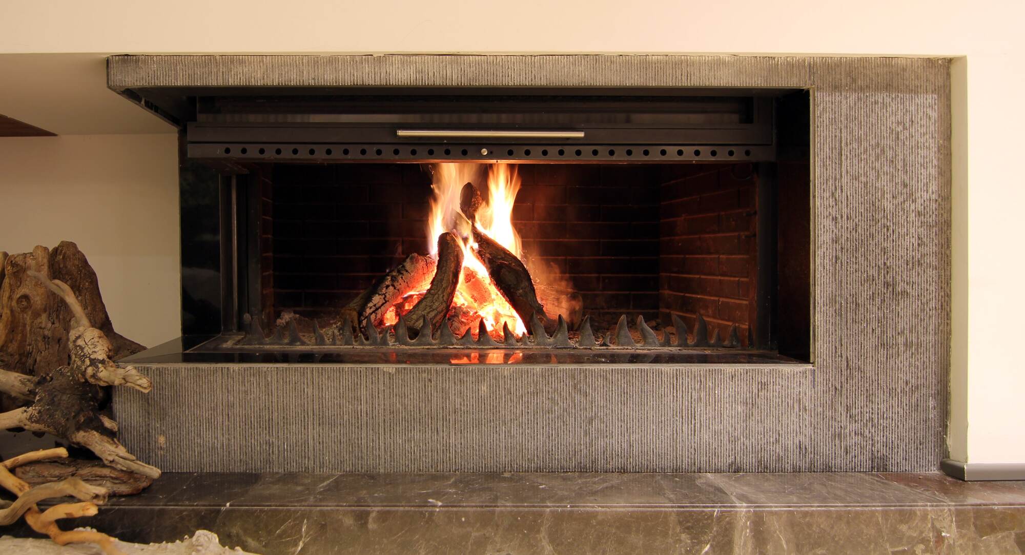 Insert cheminée bois