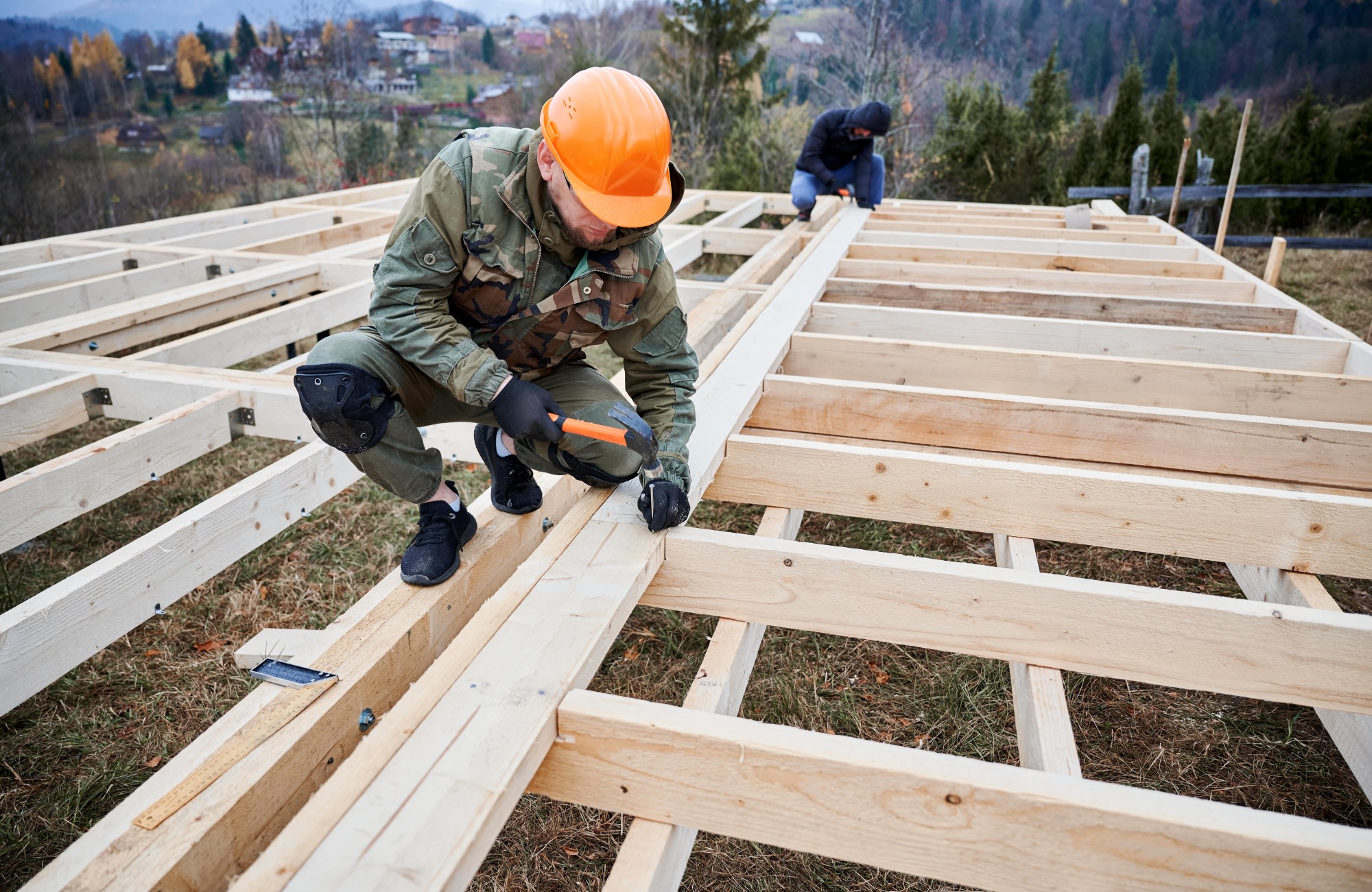 Plancher pour maison à ossature bois