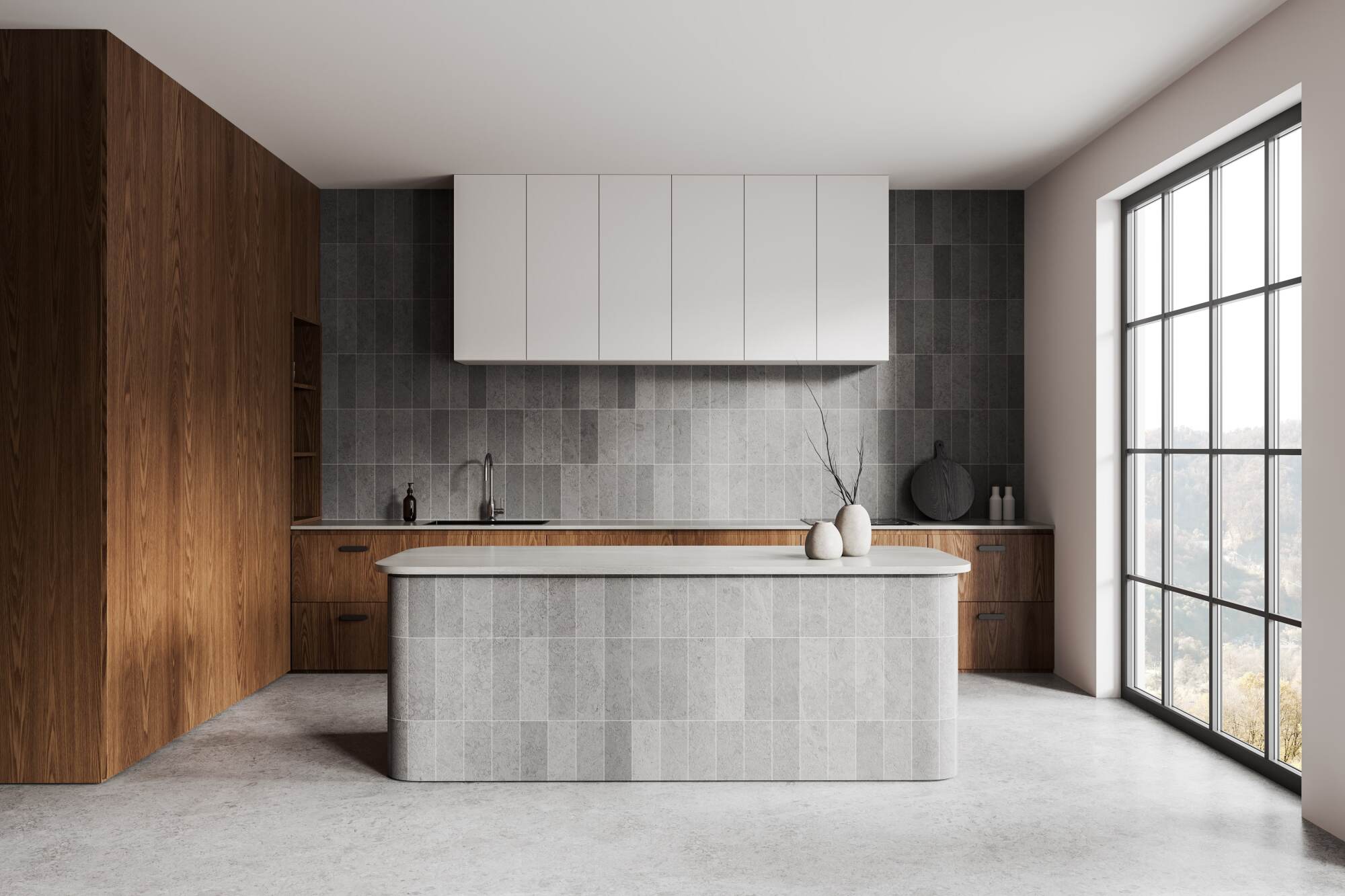 Cuisine avec ilot central