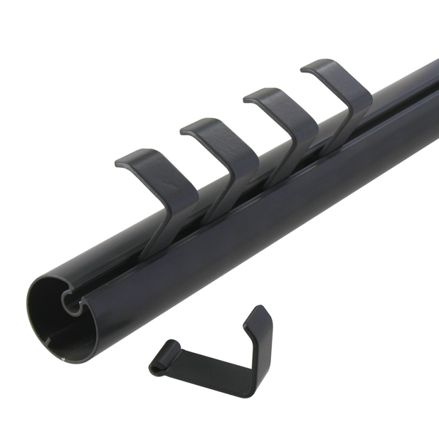 Set de 5 crochets pour tube de penderie Ø20