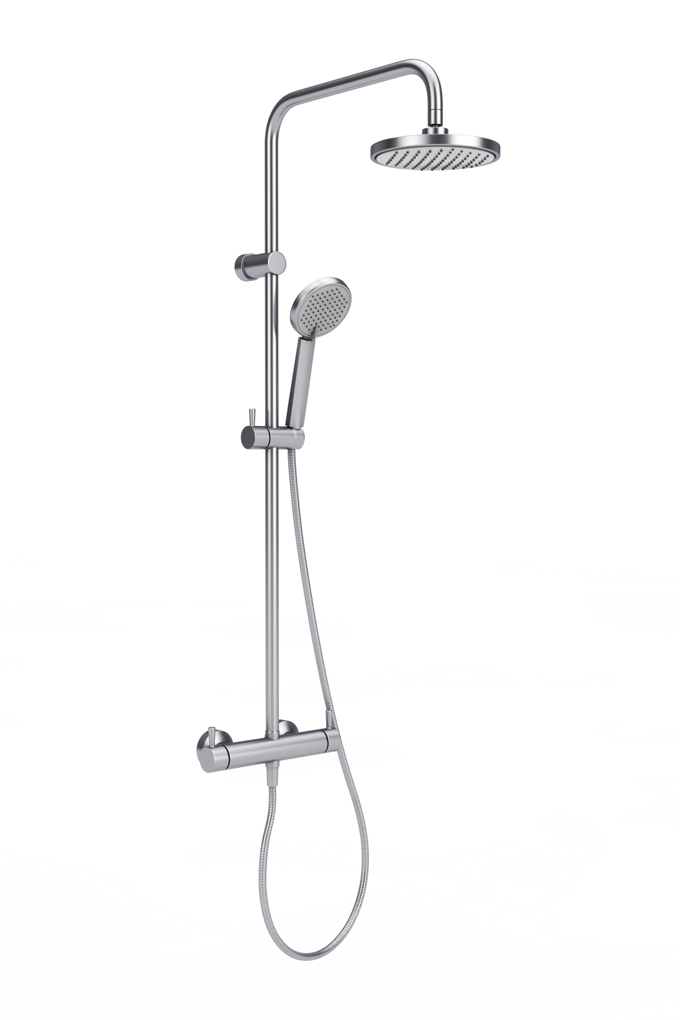 Pose mitigeur de douche thermostatique Hansgrohe ecostat confort avec barre de douche Croma Select S 110