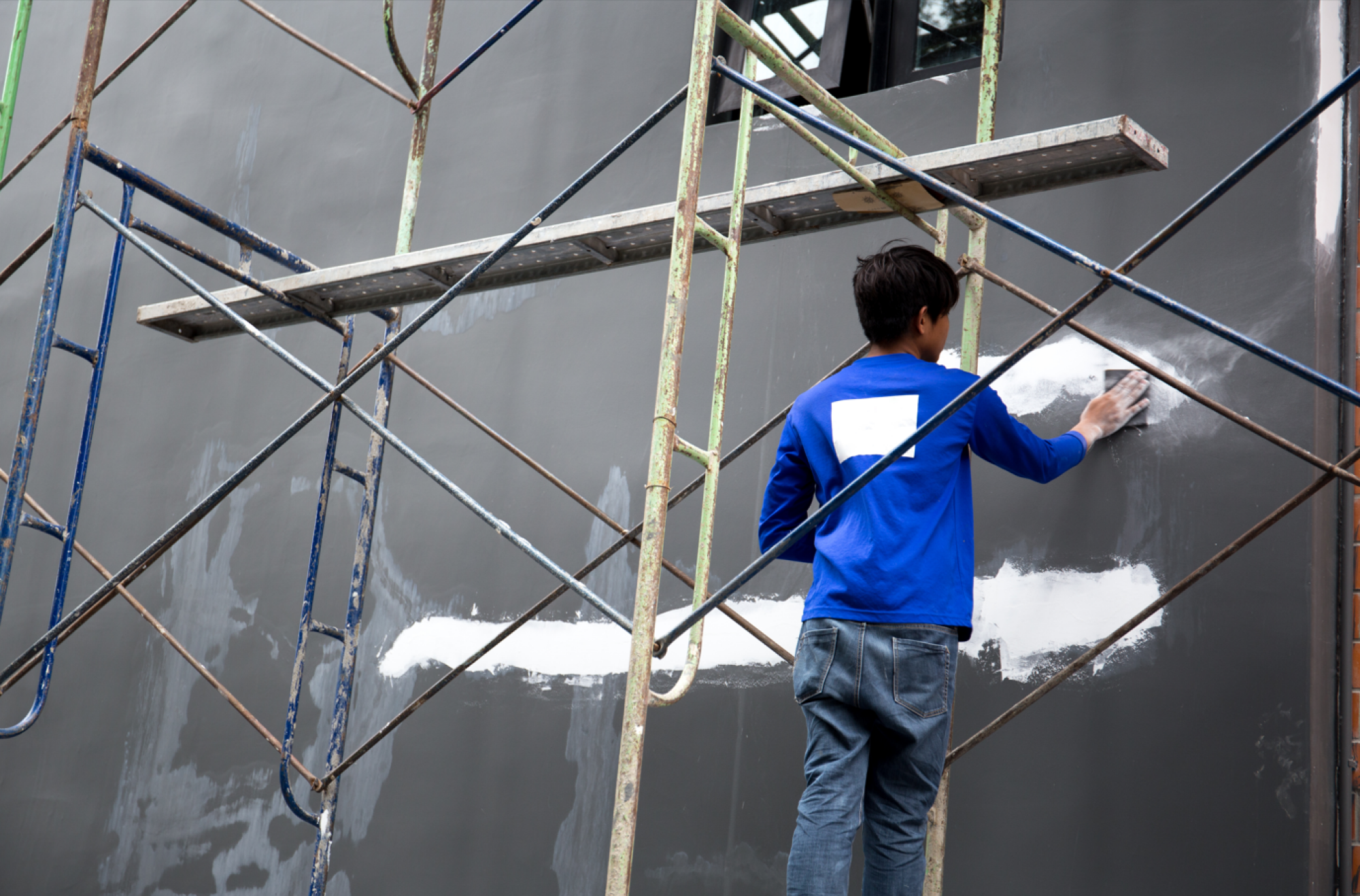 Décapage murs extérieurs avant peinture