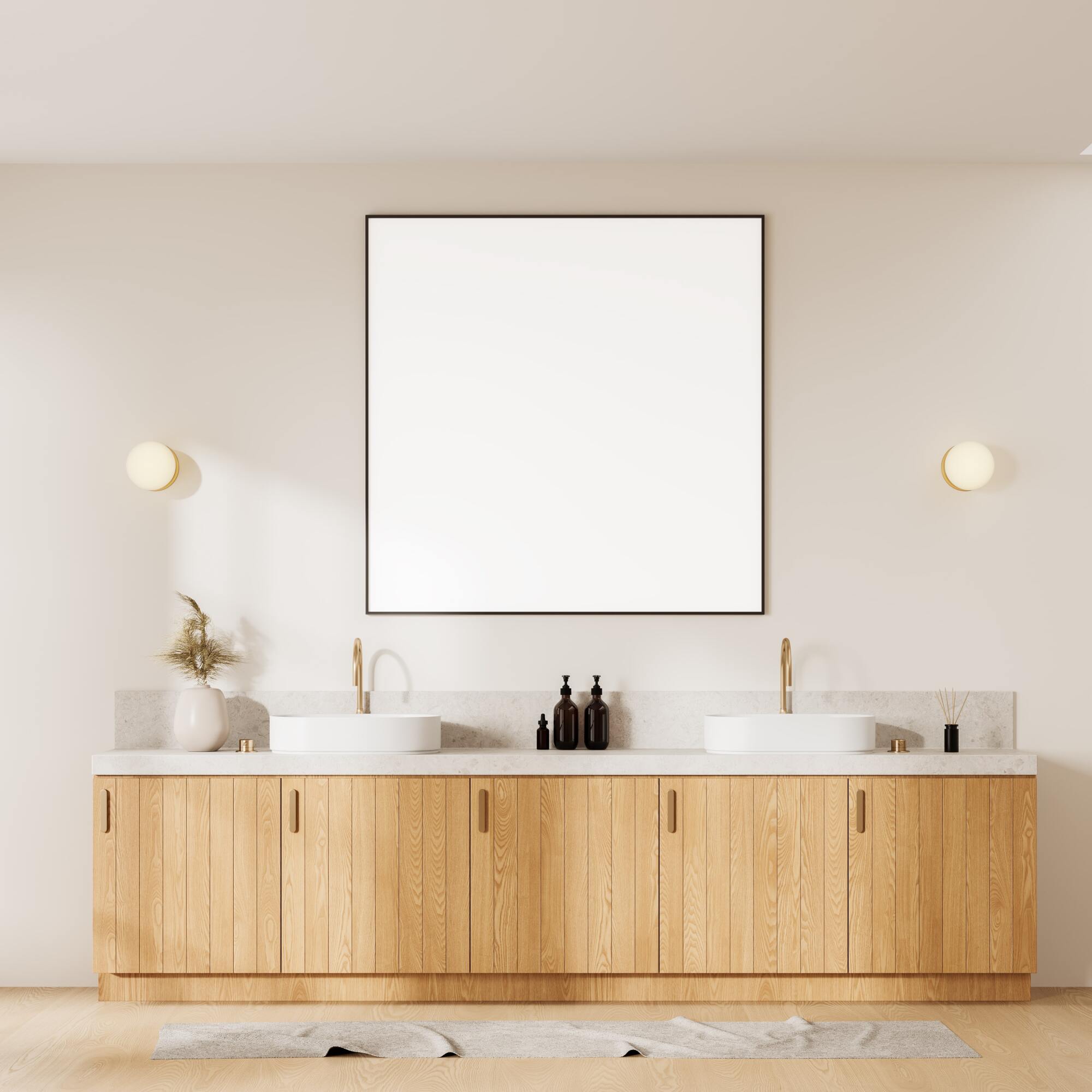 Fourniture et pose double vasque à poser Villeroy & Boch