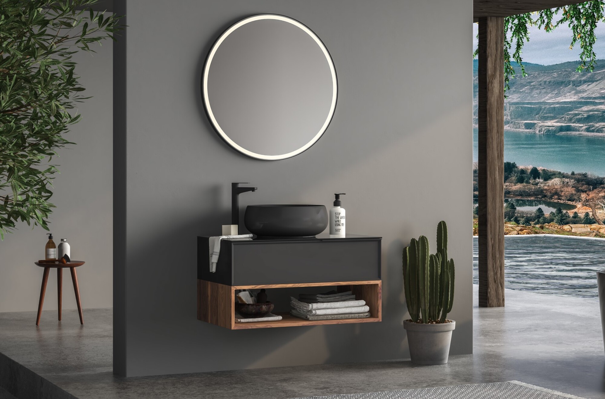 Fixation de caissons muraux